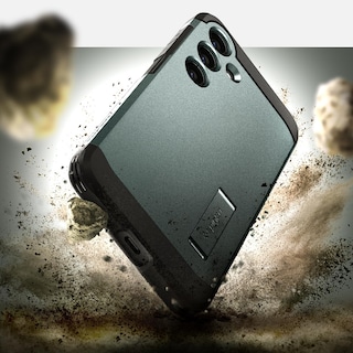 Foto 3 | Funda Spigen Tough Armor Para Galaxy S24 Con Soporte, Color Verde - Venta Internacional.