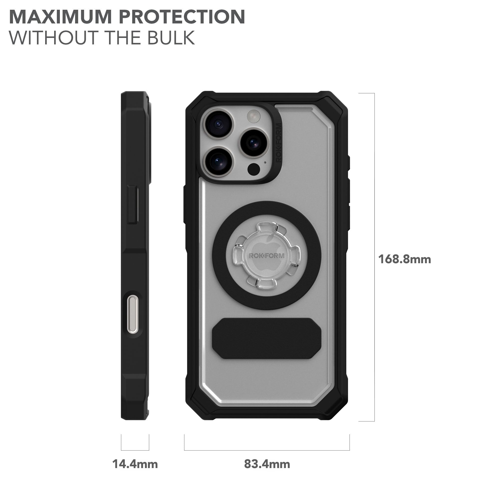Foto 8 pulgar | Funda De Teléfono Rokform Crystal Case Para Iphone 16 Pro Max Clear - Venta Internacional.