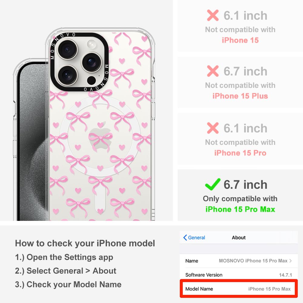 Foto 3 pulgar | Funda De Teléfono Mosnovo Compatible Con Iphone 15 Pro Max Clear - Venta Internacional.