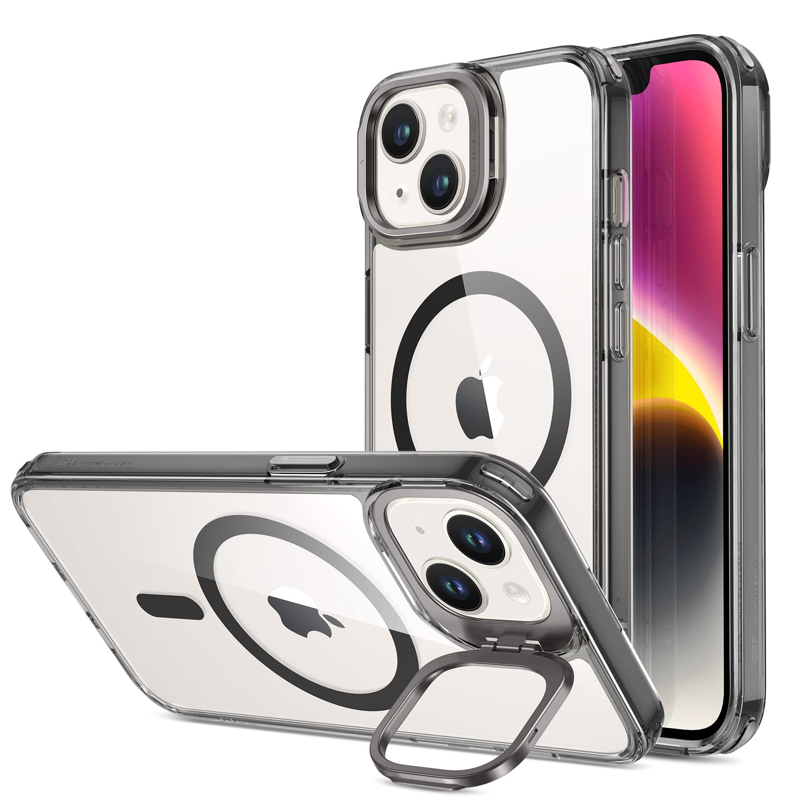 Foto 2 pulgar | Funda Esr Para Iphone 13/14 Con Magsafe, Negro Transparente - Venta Internacional.