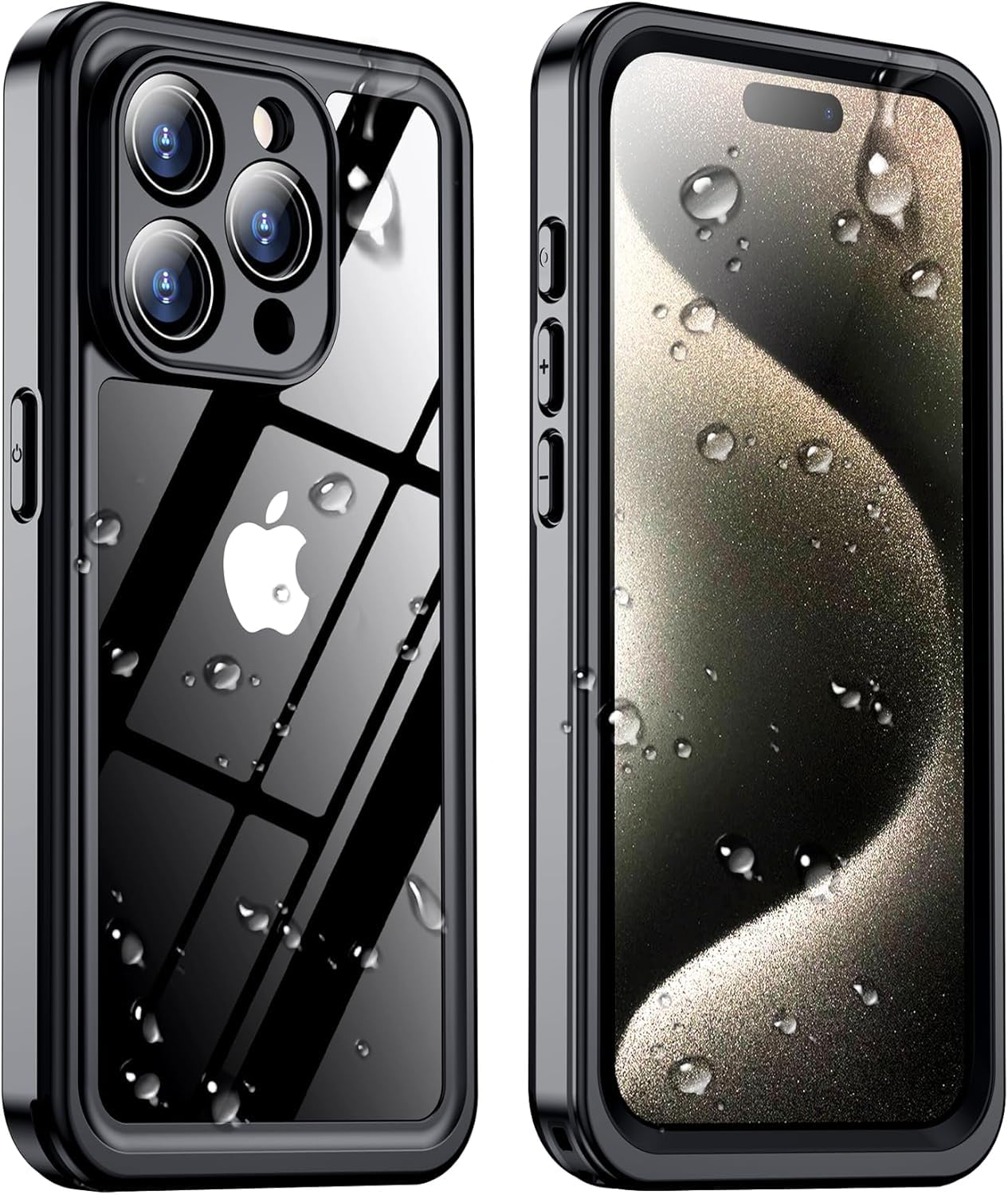 Foto 2 pulgar | Funda Impermeable Temdan Con Protector De Pantalla Para Iphone 15 Pro - Venta Internacional.