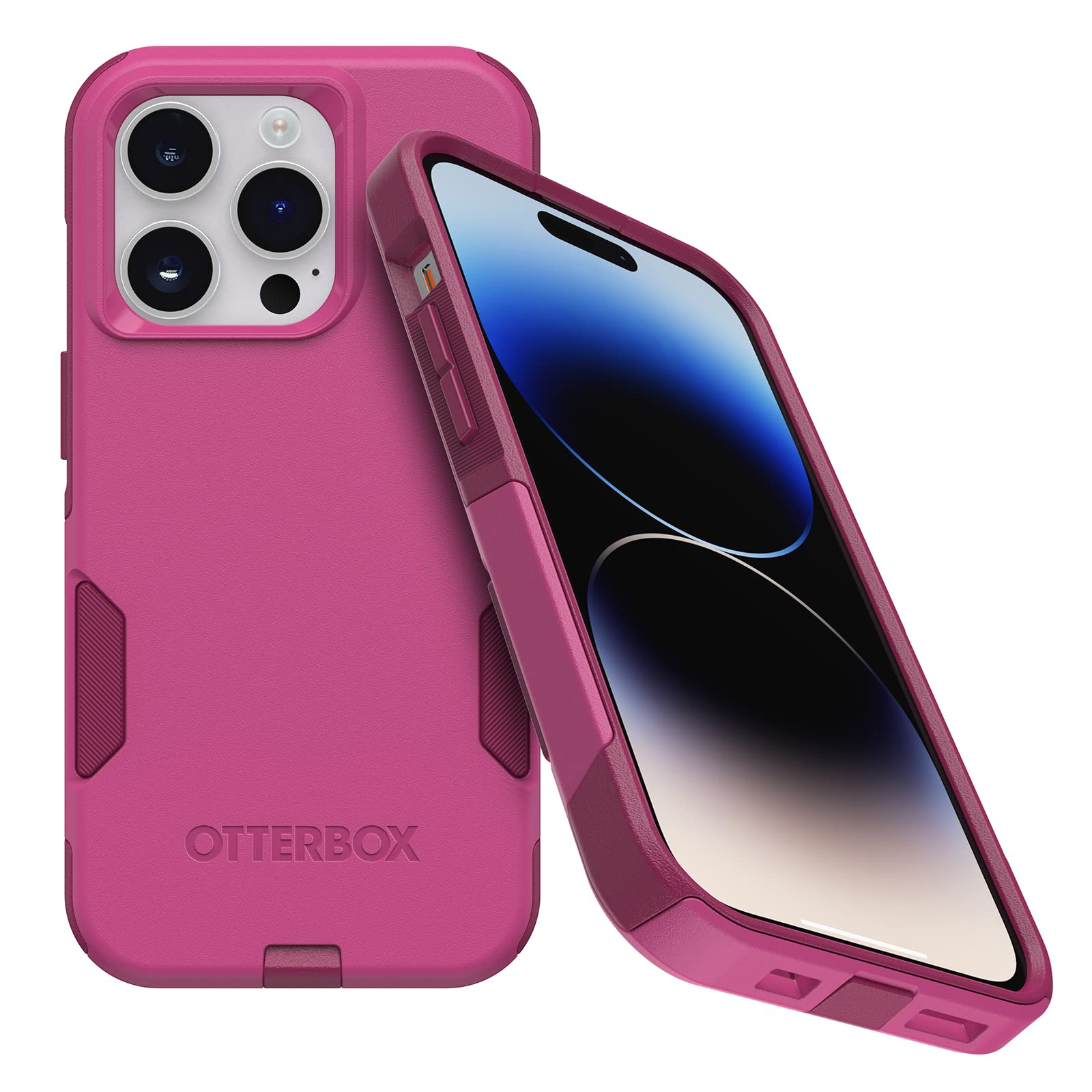 Foto 2 pulgar | Funda De Teléfono Otterbox Commuter Series Para Iphone 14 Pro, Color Rosa - Venta Internacional.