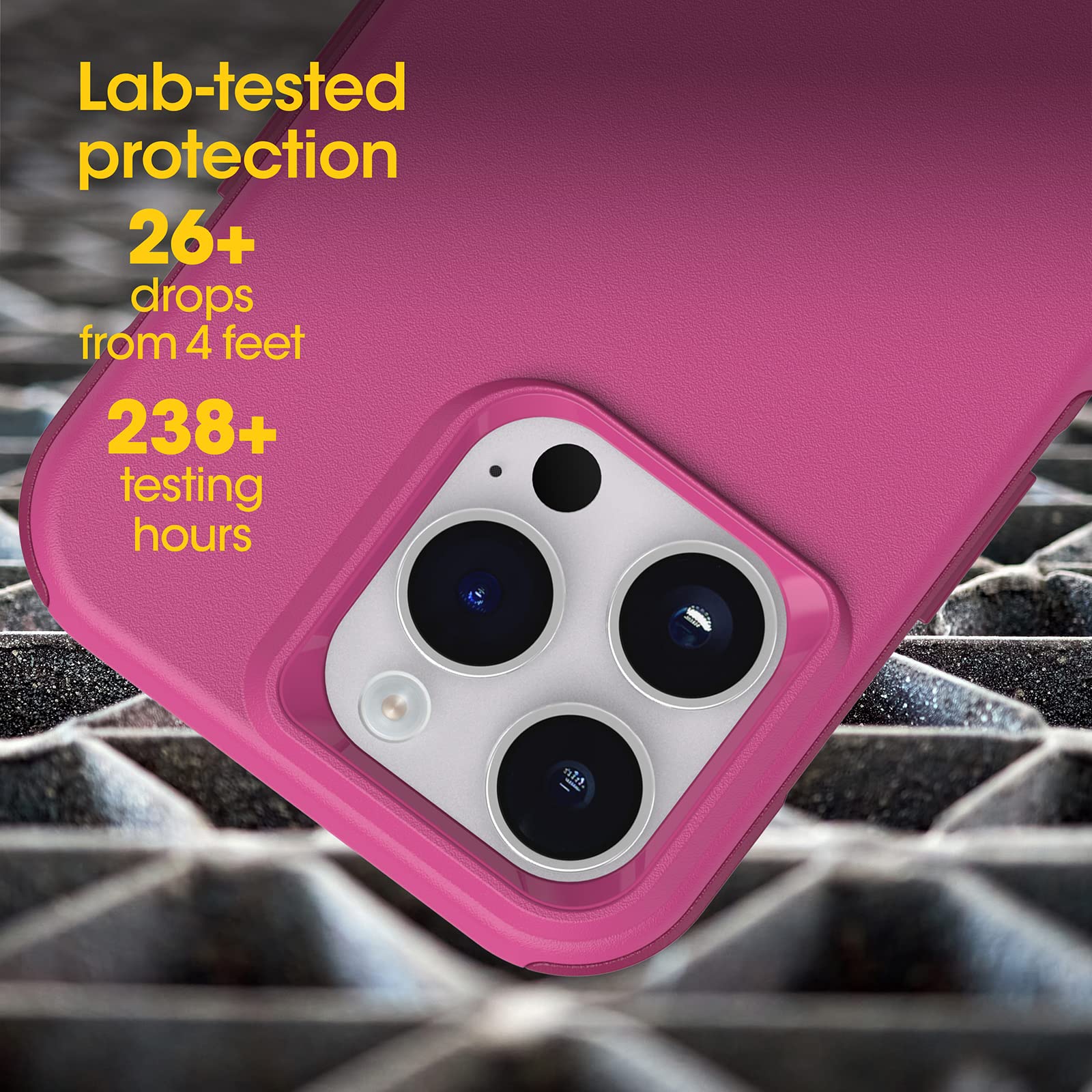 Foto 4 | Funda De Teléfono Otterbox Commuter Series Para Iphone 14 Pro, Color Rosa - Venta Internacional.