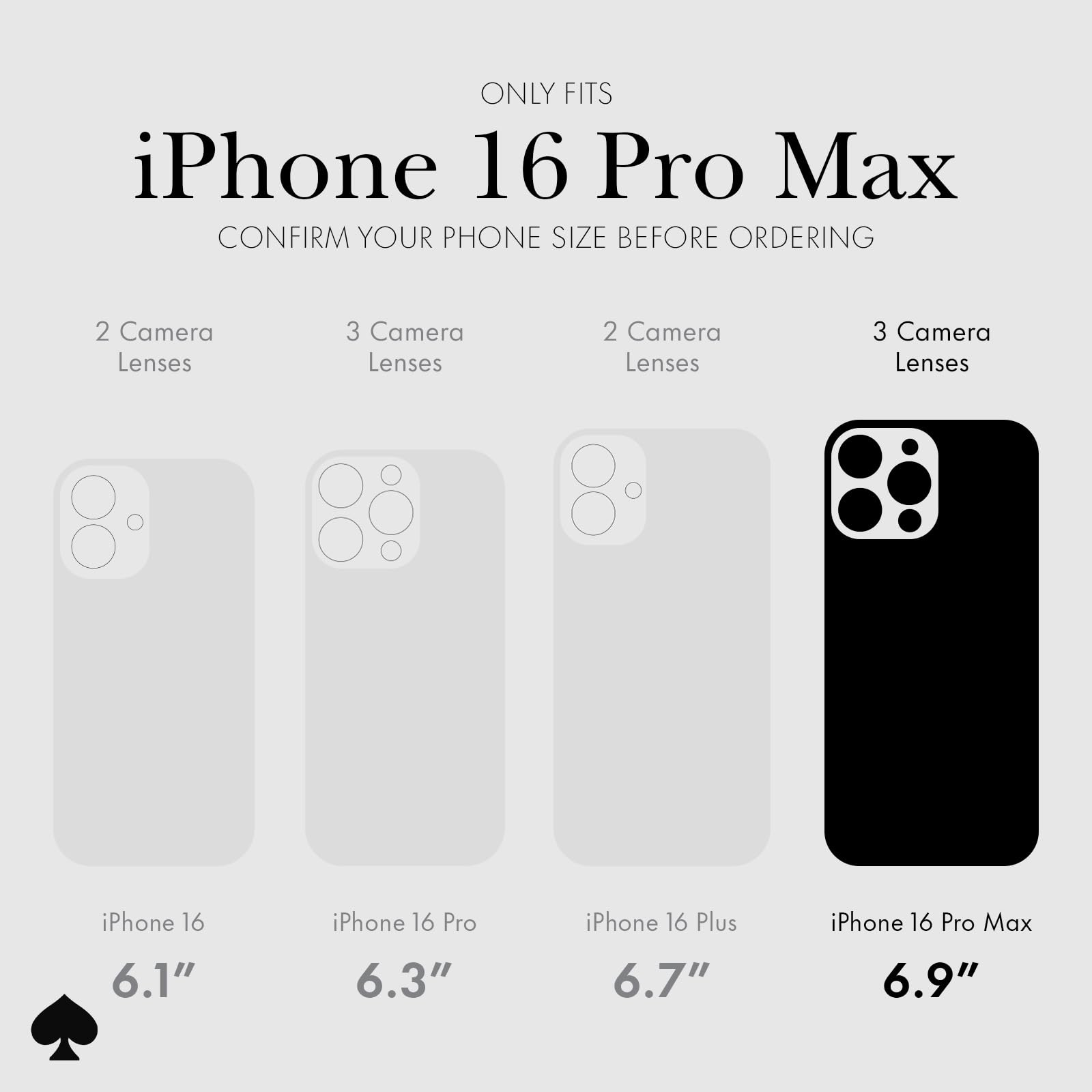 Foto 2 | Funda De Teléfono Kate Spade New York Para Iphone 16 Pro Max Wavy Nightfall - Venta Internacional.