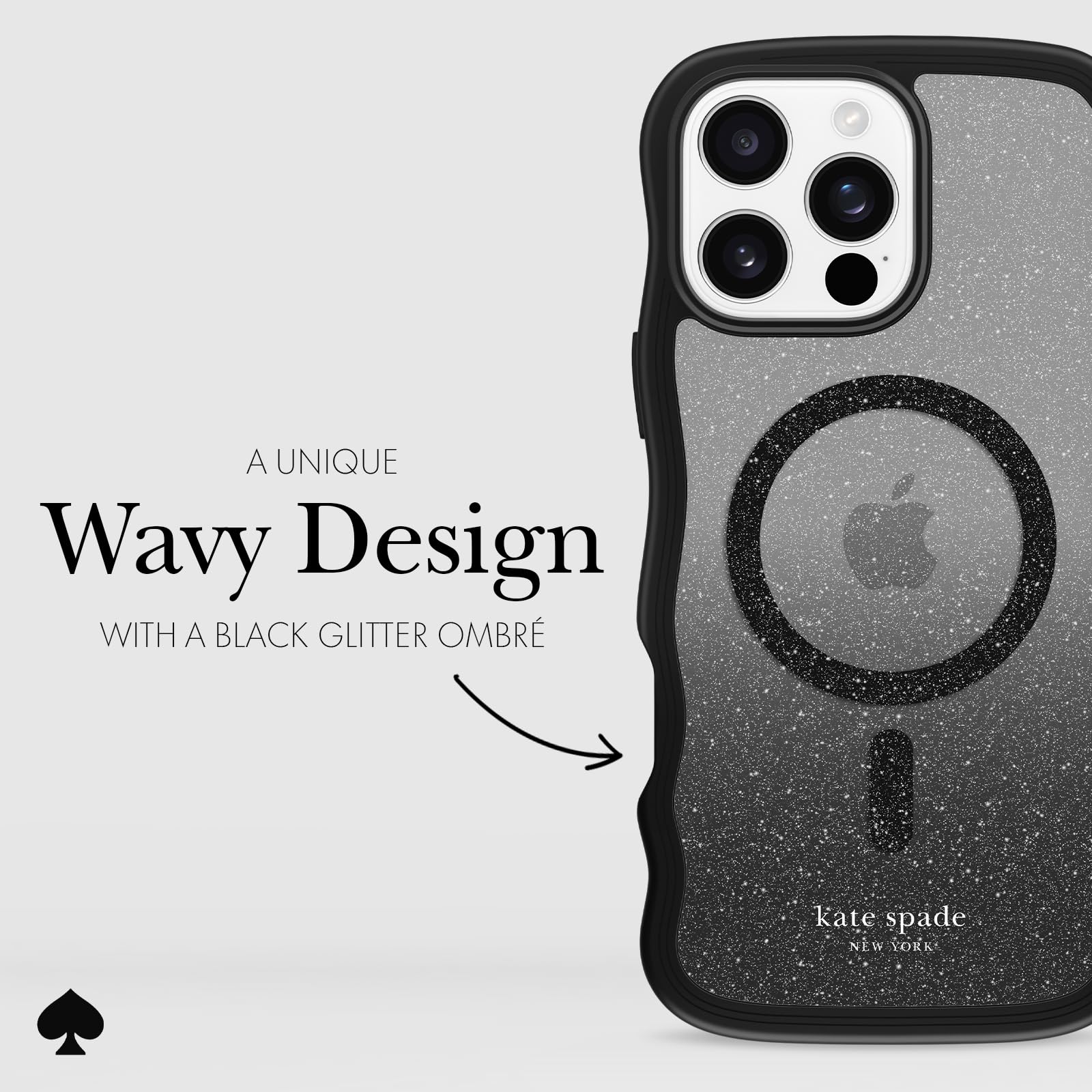 Foto 6 pulgar | Funda De Teléfono Kate Spade New York Para Iphone 16 Pro Max Wavy Nightfall - Venta Internacional.