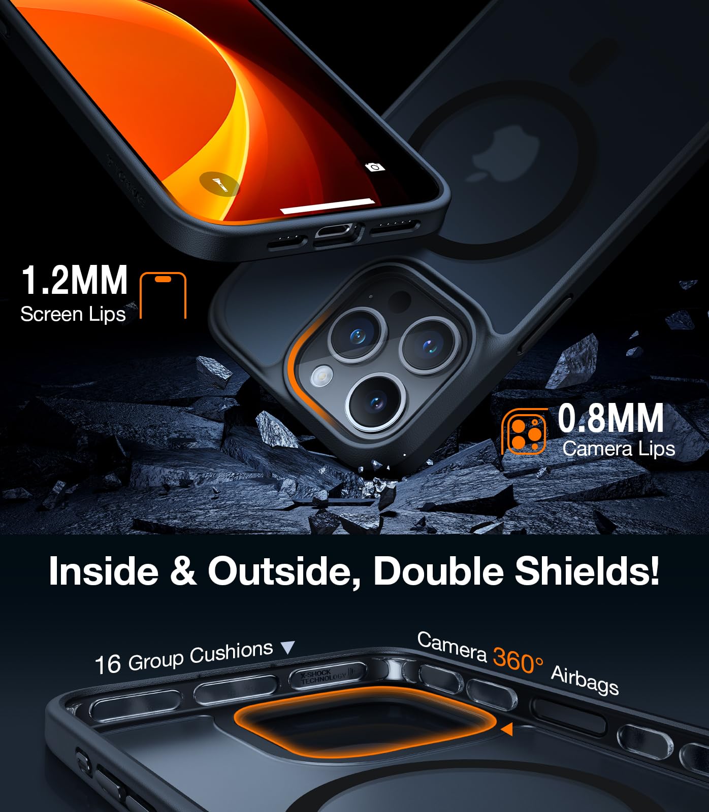 Foto 5 | Funda Magnética Torras Para Iphone 12/12 Pro Negra - Venta Internacional.