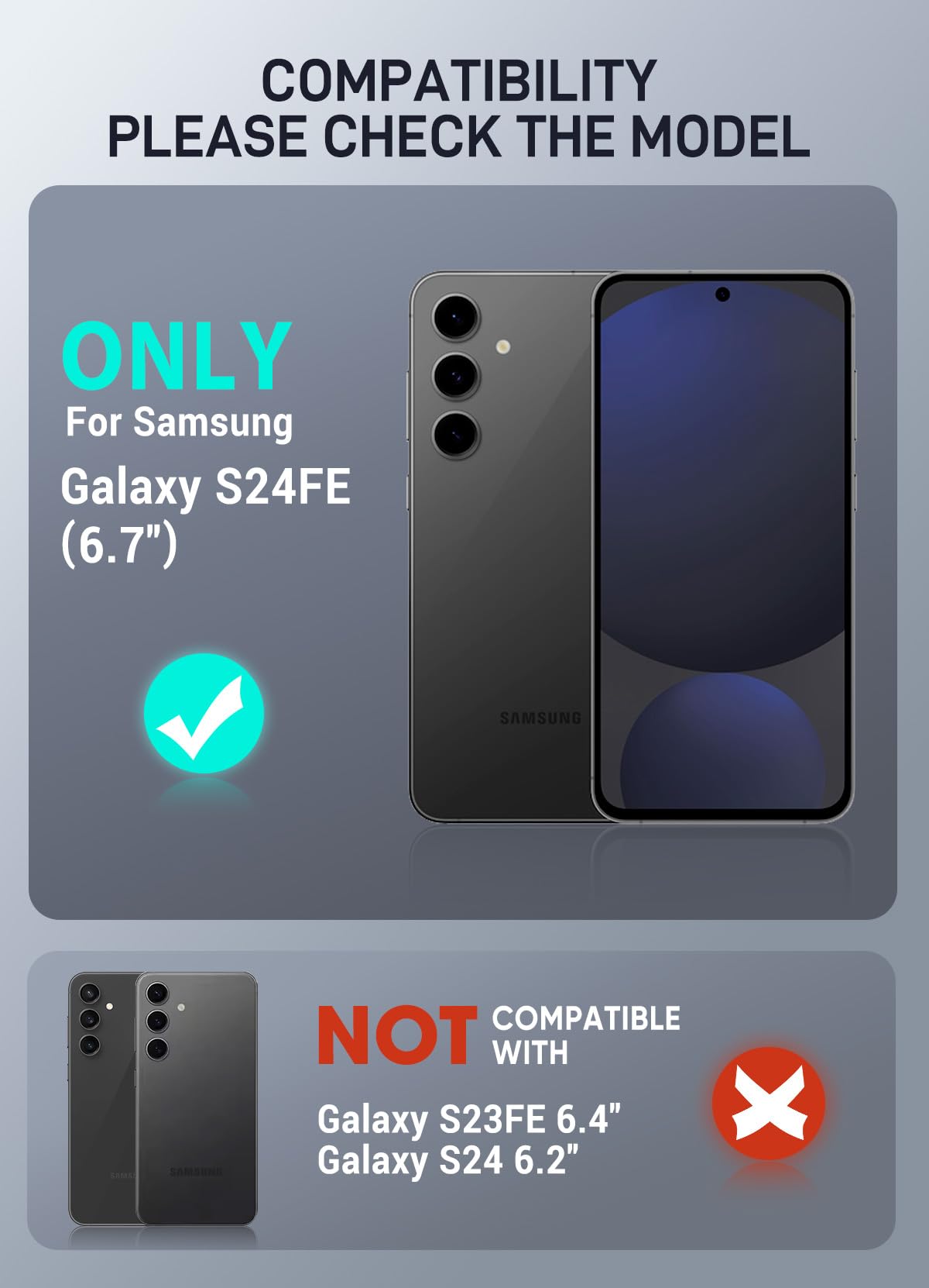 Foto 3 pulgar | Funda De Teléfono I-blason Armorbox Para Samsung Galaxy S24 Fe Negra - Venta Internacional.