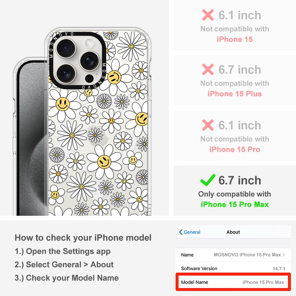 Foto 3 pulgar | Funda De Teléfono Mosnovo Compatible Con Iphone 15 Pro Max Clear - Venta Internacional.