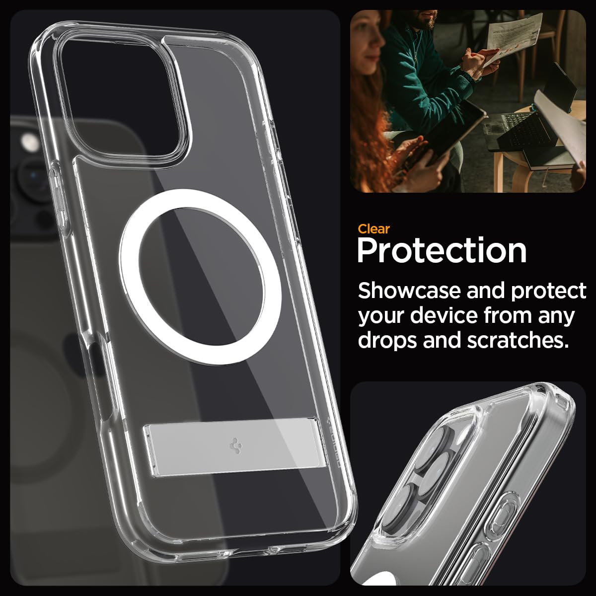 Foto 7 pulgar | Funda Spigen Ultra Hybrid S Magfit Para Iphone 16 Pro - Venta Internacional.