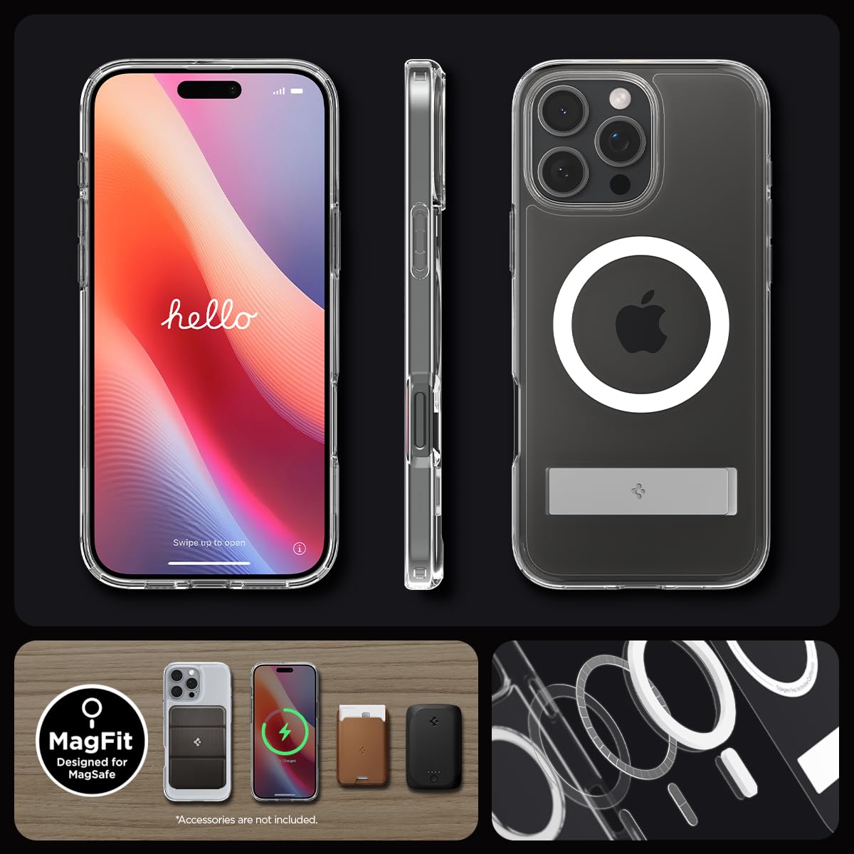 Foto 8 pulgar | Funda Spigen Ultra Hybrid S Magfit Para Iphone 16 Pro - Venta Internacional.