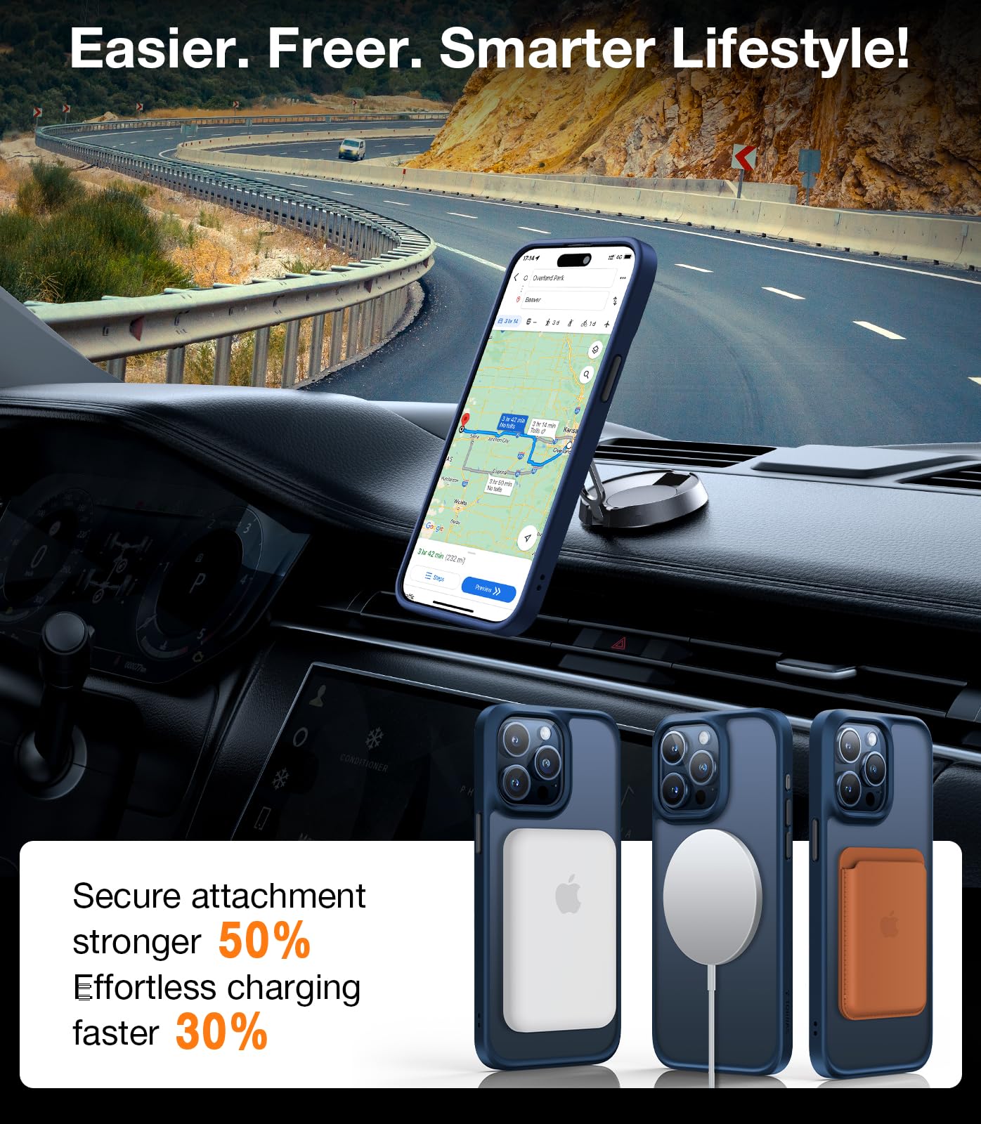 Foto 7 pulgar | Funda De Teléfono Torras Magnética A Prueba De Golpes Para Iphone 15 Pro Azul - Venta Internacional.