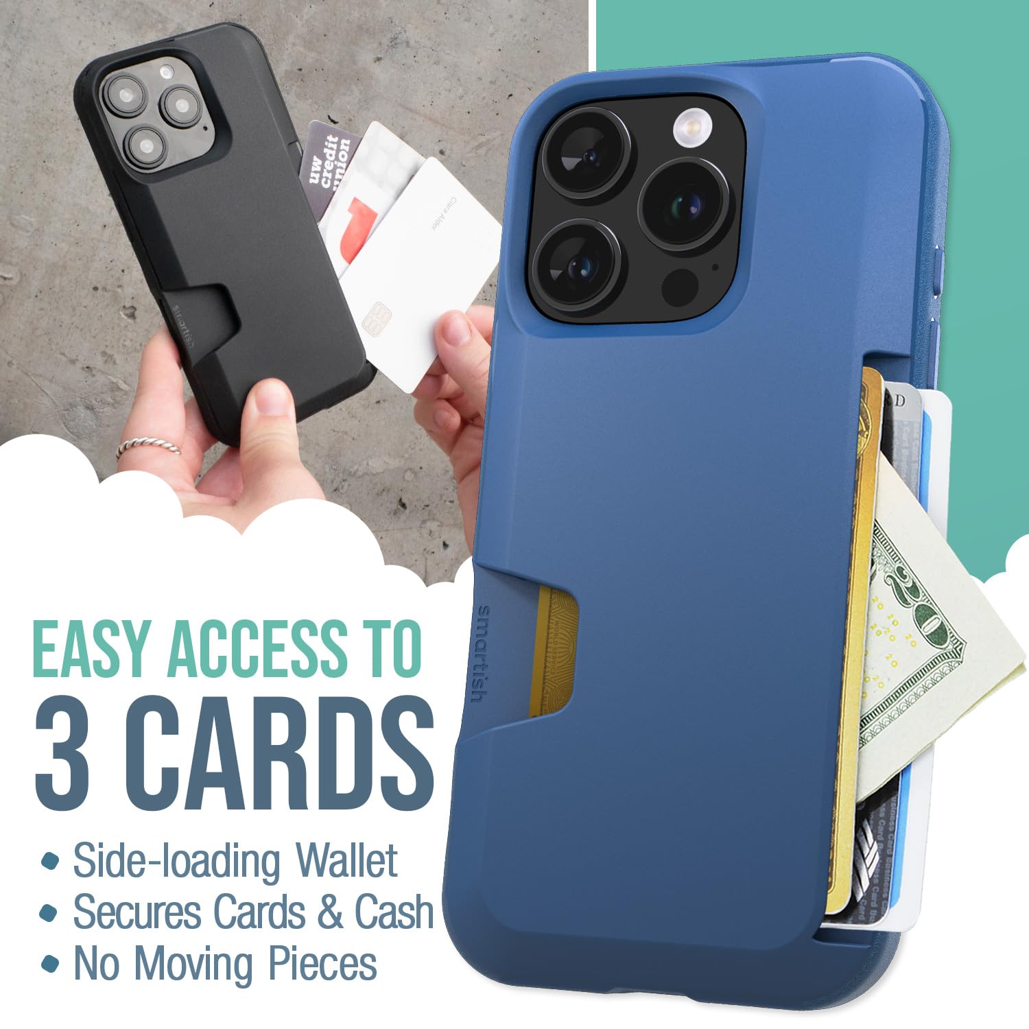 Foto 3 pulgar | Funda Tipo Cartera Smartish  Para Iphone 16 Pro Wallet Slayer, Vol. 1 - Venta Internacional.