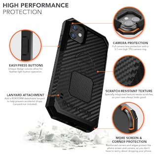 Foto 2 | Funda Magnética Rokform Rugged Series Para Iphone 11, Negra - Venta Internacional.