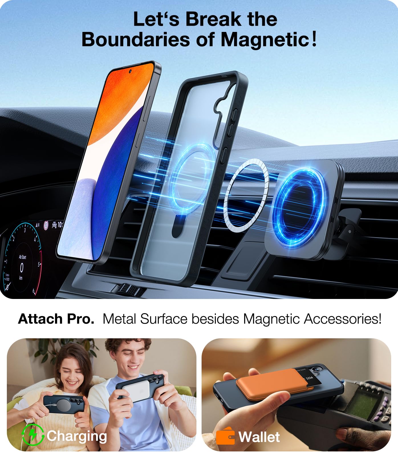 Foto 4 pulgar | Funda De Teléfono Móvil Torras Magnetic Ostand Para Samsung Galaxy S24 - Venta Internacional.