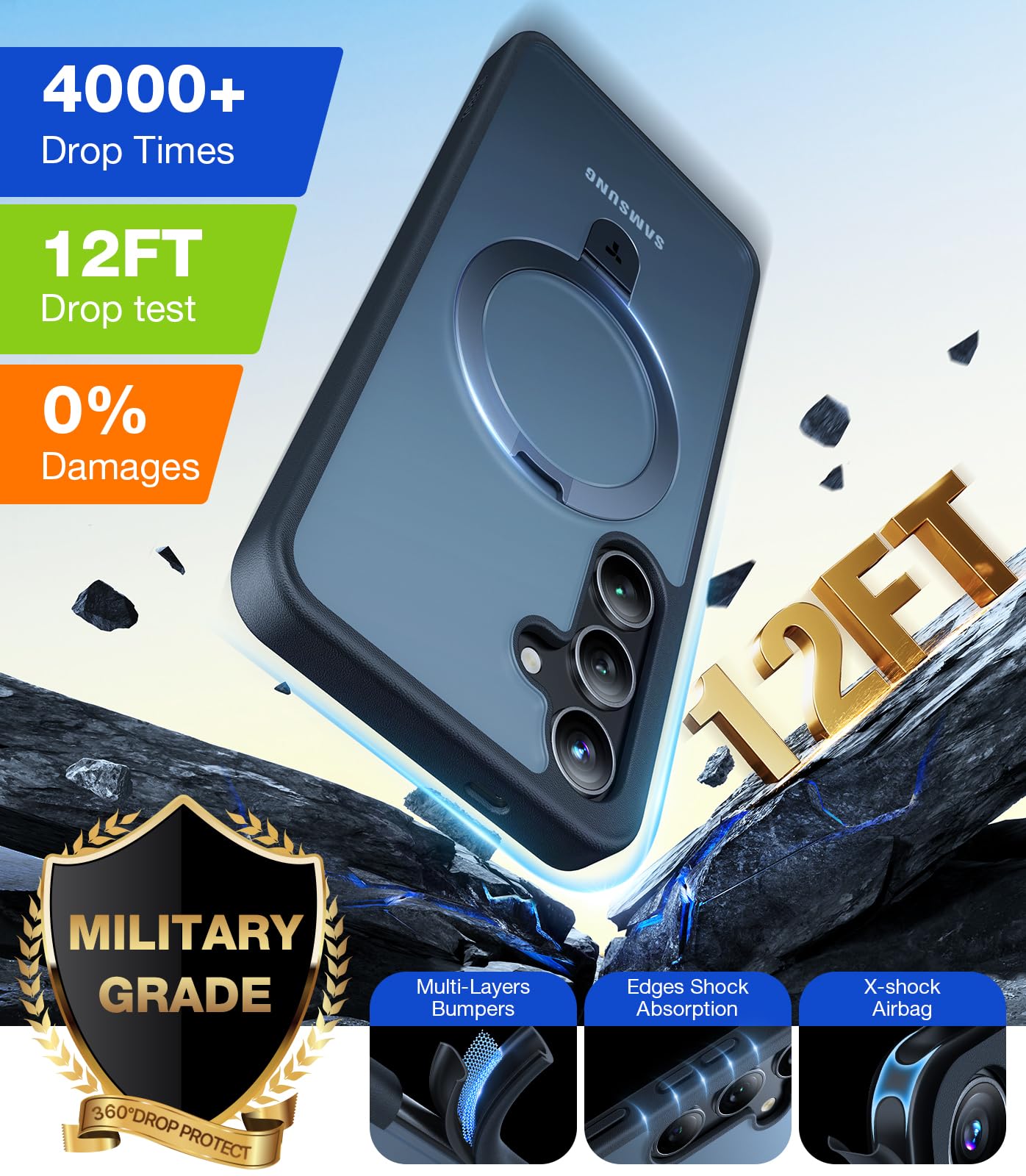 Foto 4 | Funda De Teléfono Móvil Torras Magnetic Ostand Para Samsung Galaxy S24 - Venta Internacional.