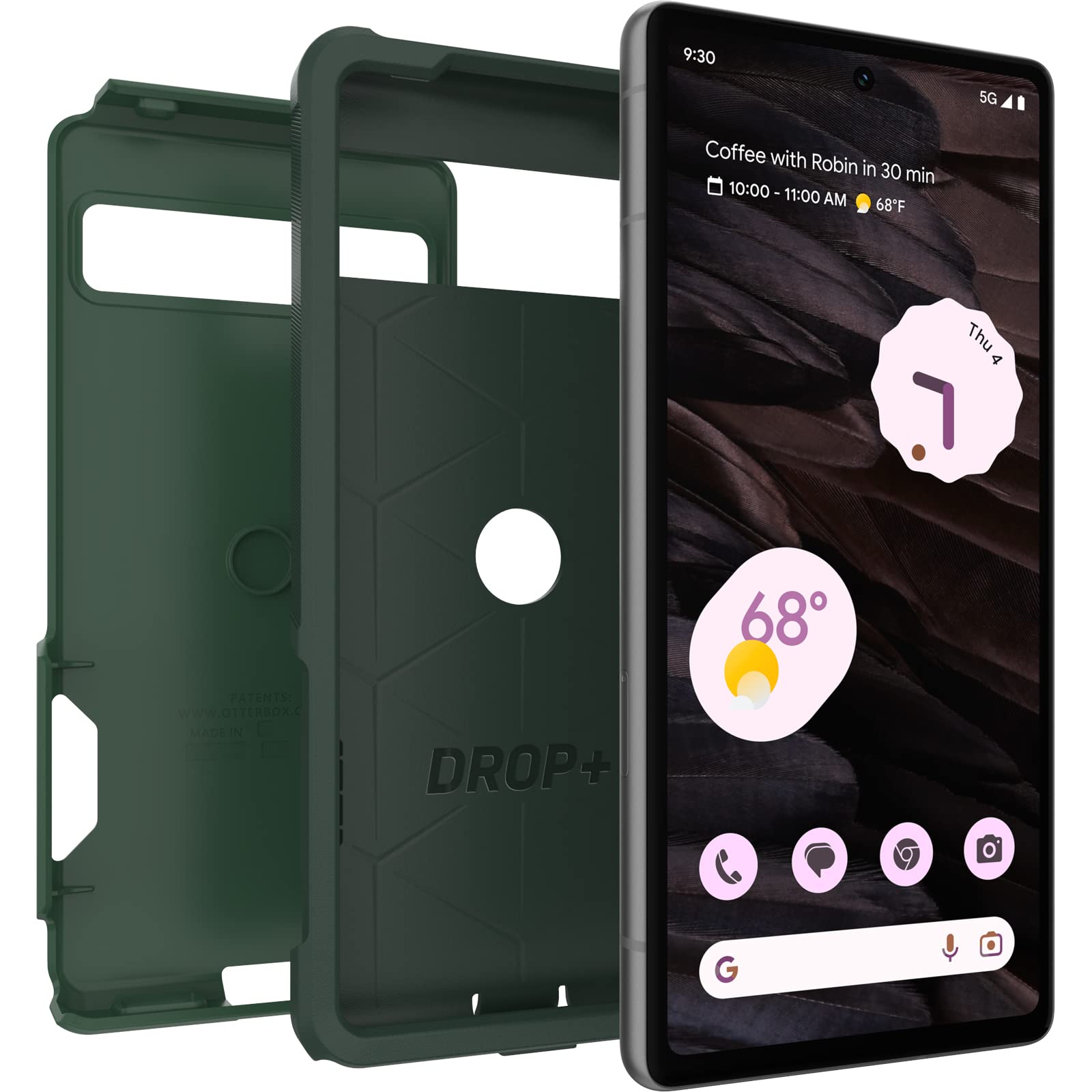 Foto 5 pulgar | Funda Otterbox Commuter Series Para Google Pixel 7a, Color Verde - Venta Internacional.