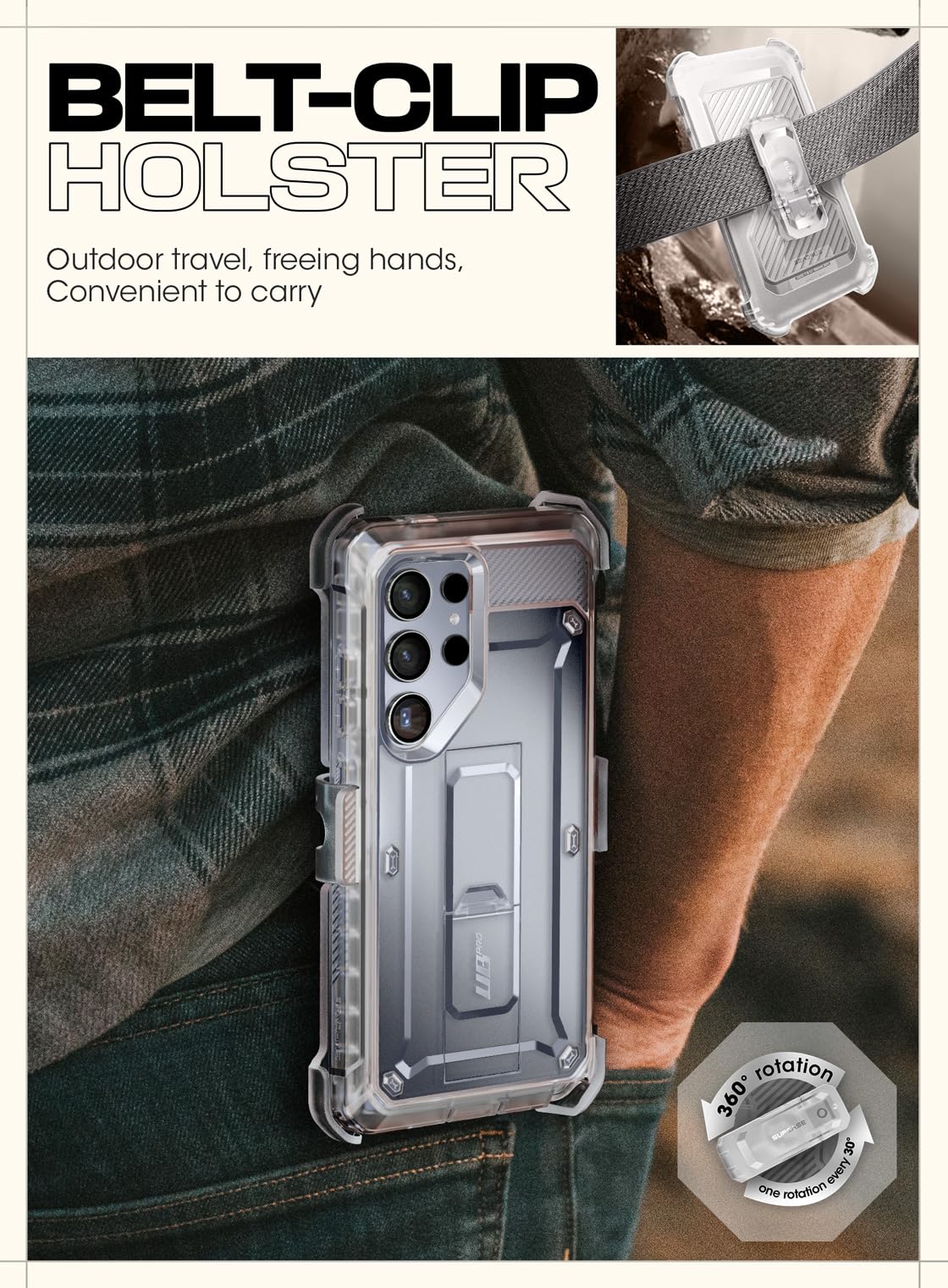 Foto 7 pulgar | Funda De Teléfono Supcase Unicorn Beetle Pro Para Samsung S24 Ultra - Venta Internacional.