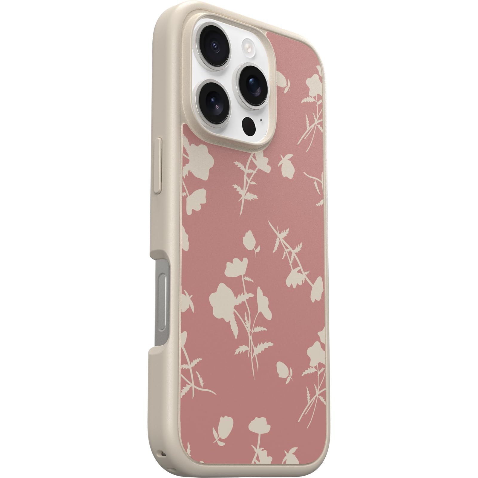 Foto 5 pulgar | Funda Otterbox Para Iphone 16 Pro, Serie Symmetry, Pétalos Rosas - Venta Internacional.