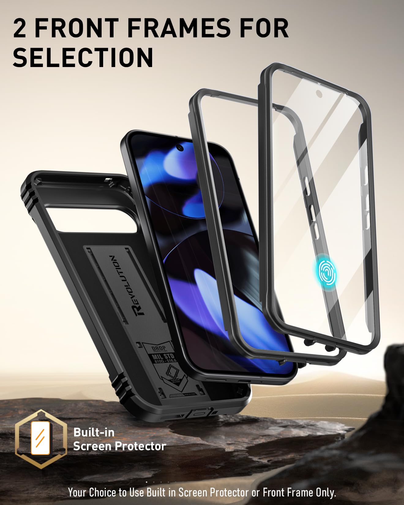 Foto 6 pulgar | Funda Poetic Revolution Para Google Pixel 9/9 Pro 5g Negra - Venta Internacional.