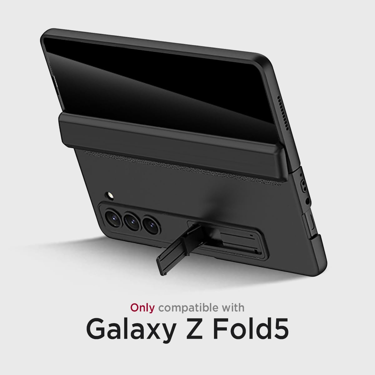Foto 3 pulgar | Funda Protectora Miimall Para Samsung Galaxy Z Fold 5 Negra - Venta Internacional.