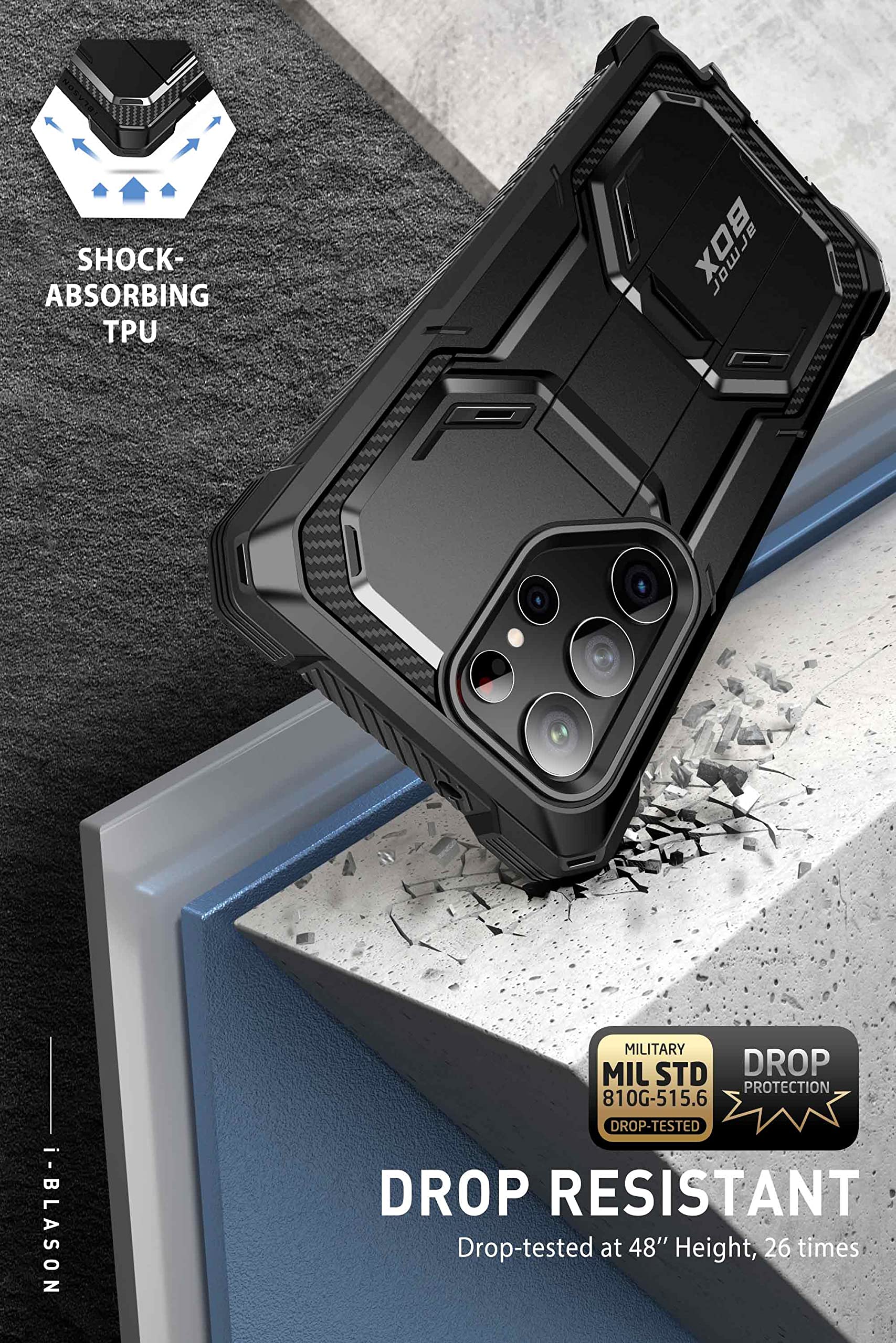 Foto 4 pulgar | Funda De Teléfono I-blason Armorbox Con Soporte Para Samsung Galaxy S23 Ultra - Venta Internacional.