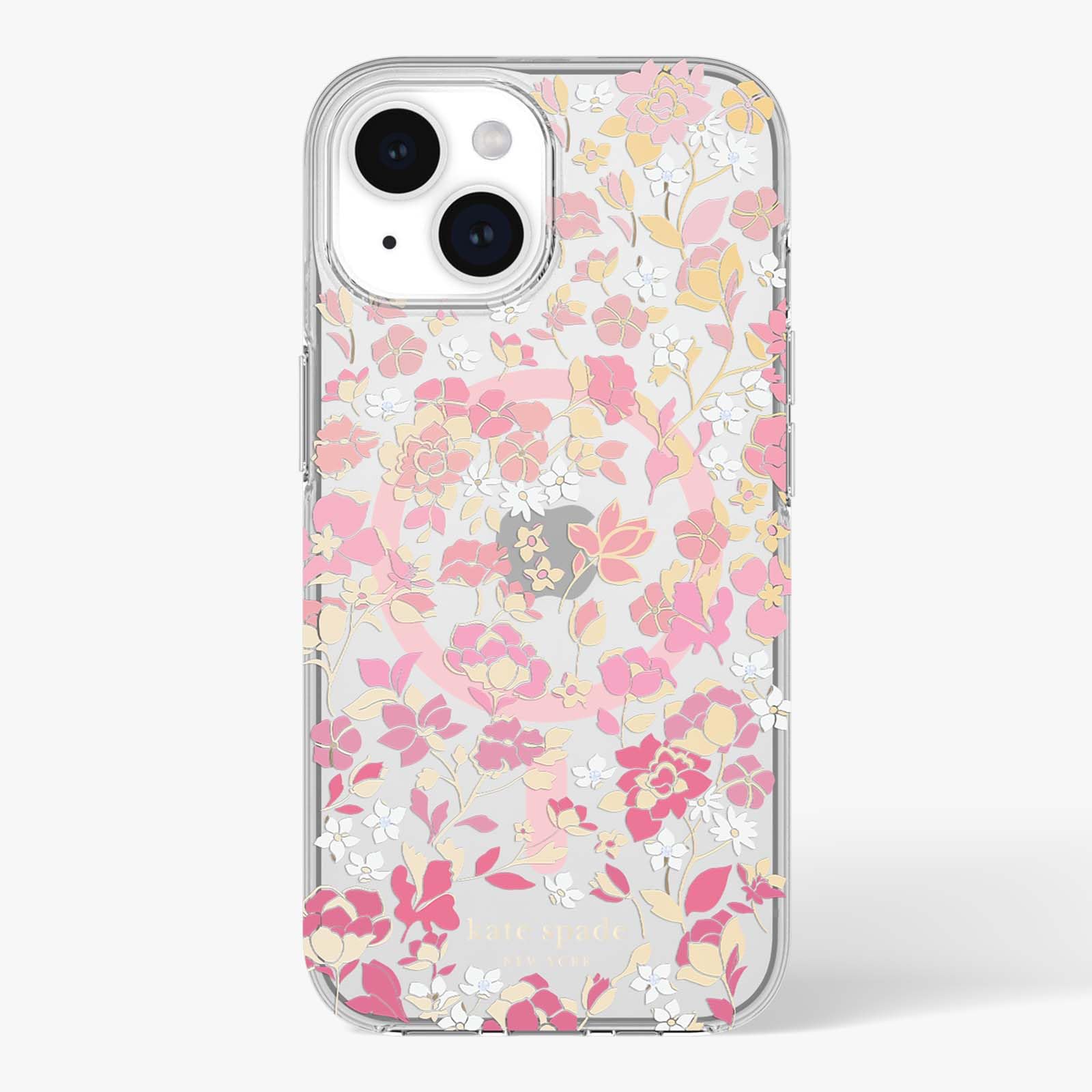 Foto 8 pulgar | Funda De Teléfono Kate Spade New York Flowerbed Pink Ombre Para Iphone 15/14/13 Con Magsafe - Venta Internacional.