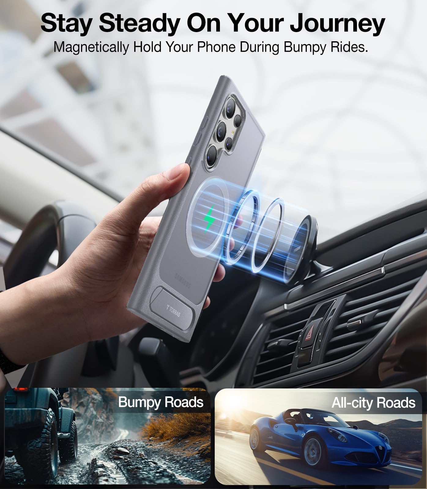 Foto 6 pulgar | Funda Para Teléfono Torras, Fuerte Soporte Magnético Para Samsung Galaxy S24 Ultra - Venta Internacional.