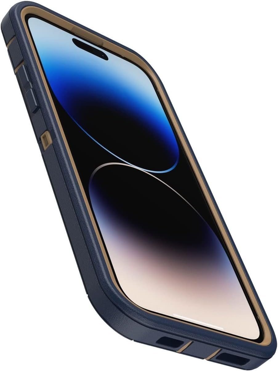 Foto 5 pulgar | Funda Otterbox Defender Series Para Iphone 14 Pro, Gamuza Azul - Venta Internacional.
