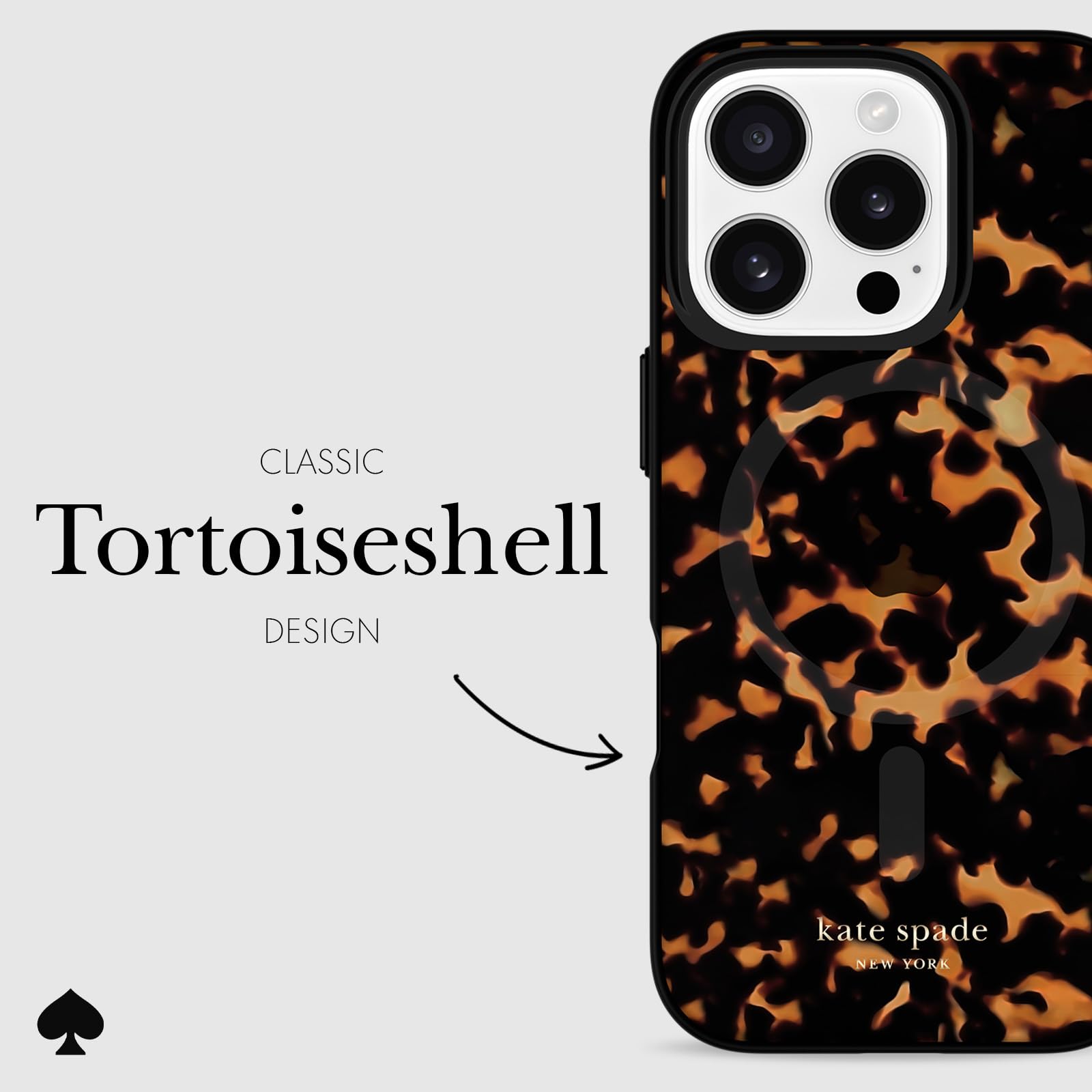 Foto 5 | Funda De Teléfono Kate Spade New York Para Iphone 16 Pro Tortoise - Venta Internacional.