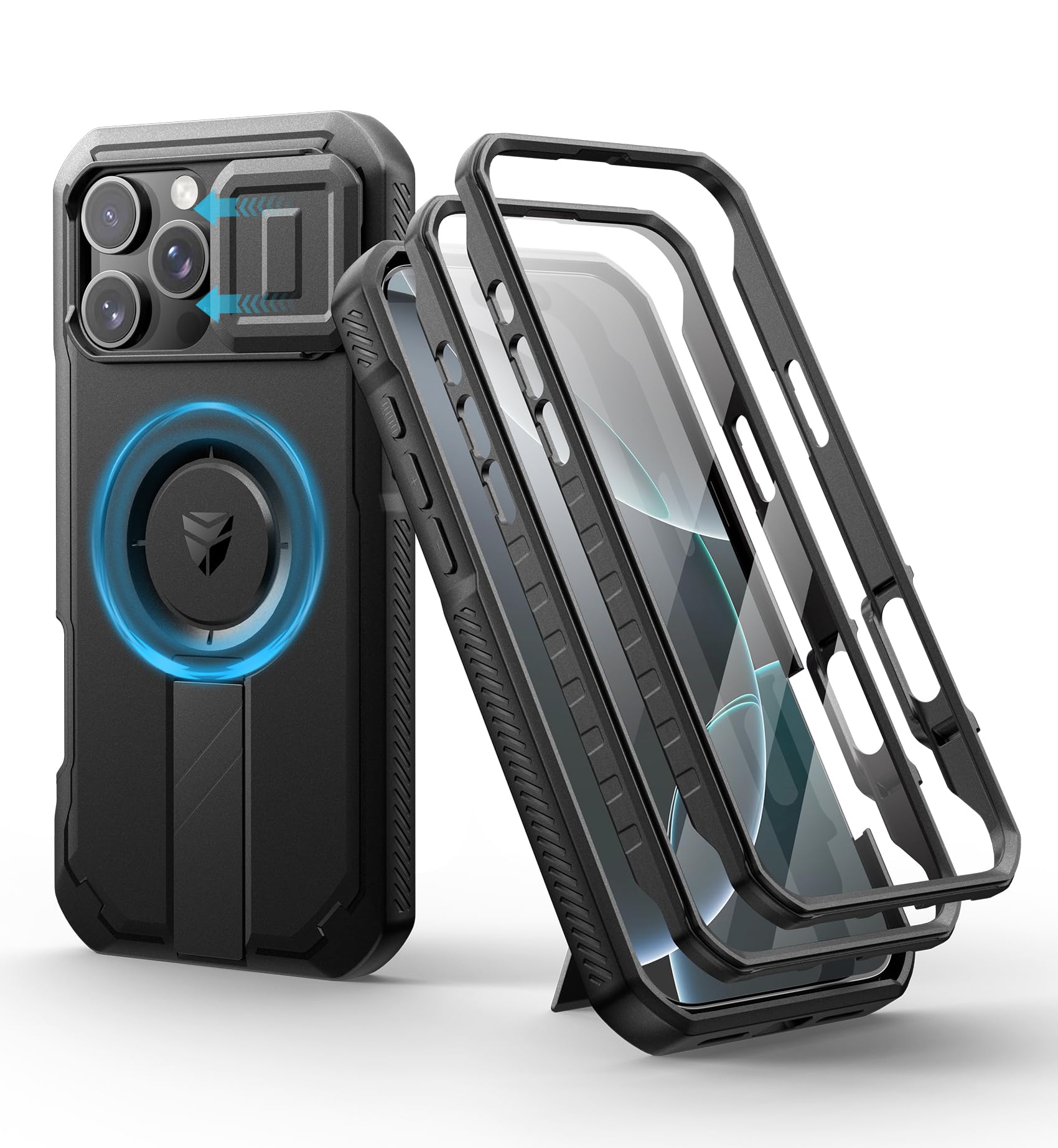 Funda Dexnor Para Iphone 16 Pro Con Cámara Deslizante Negra - Venta Internacional.