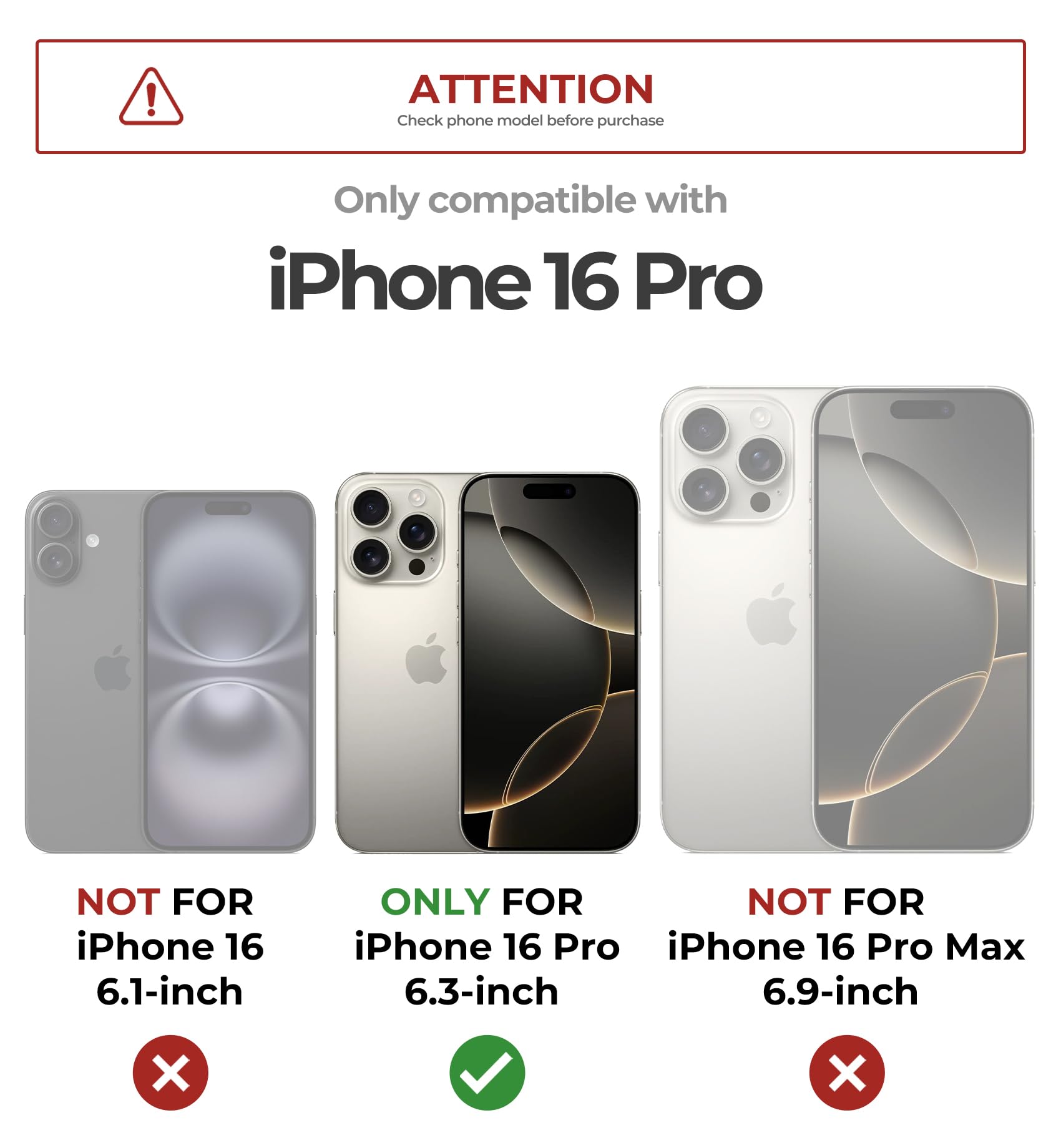 Foto 3 pulgar | Funda Dexnor Para Iphone 16 Pro Con Cámara Deslizante Negra - Venta Internacional.