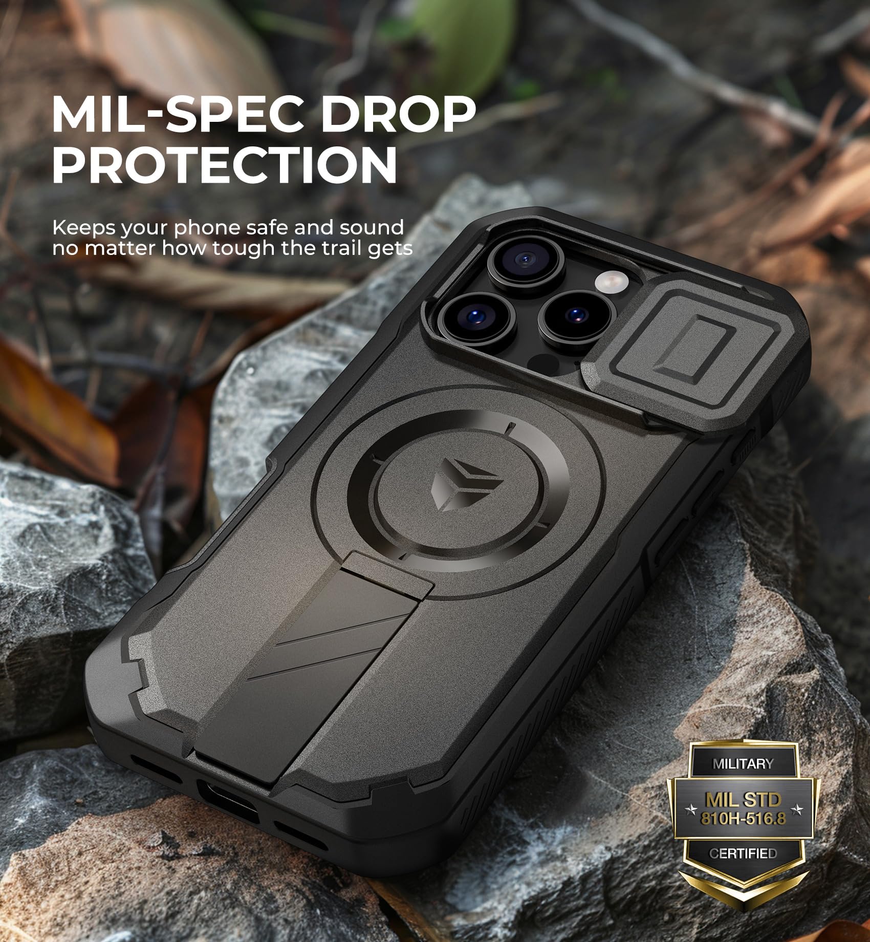 Foto 8 pulgar | Funda Dexnor Para Iphone 16 Pro Con Cámara Deslizante Negra - Venta Internacional.