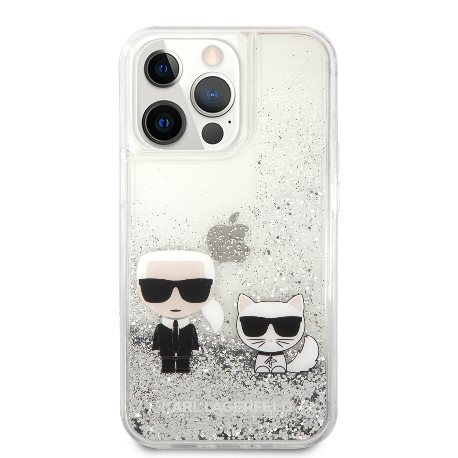 Foto 4 pulgar | Funda Karl Glitter Líquido Para Iphone 13 Pro Max