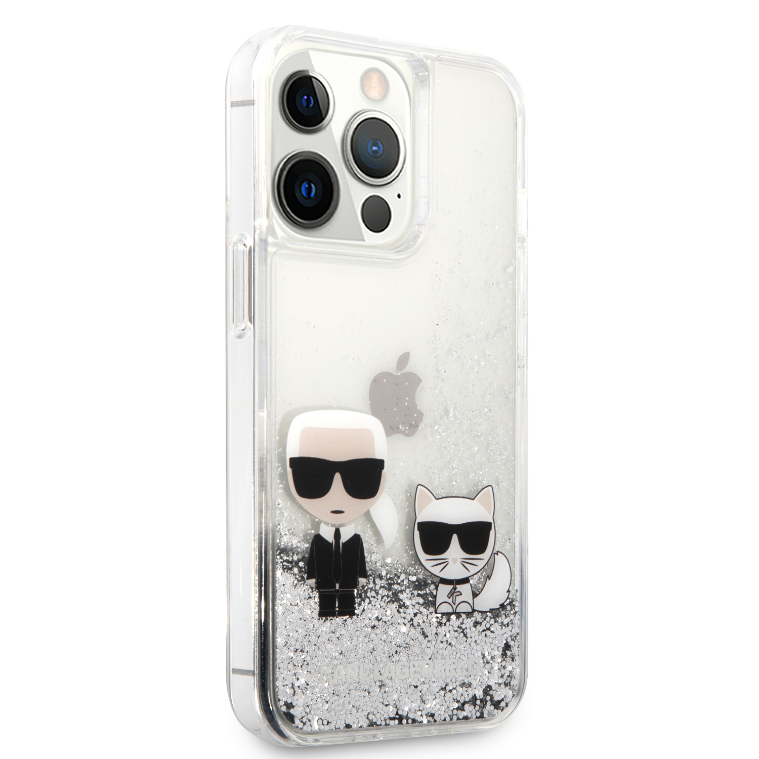 Foto 5 pulgar | Funda Karl Glitter Líquido Para Iphone 13 Pro Max