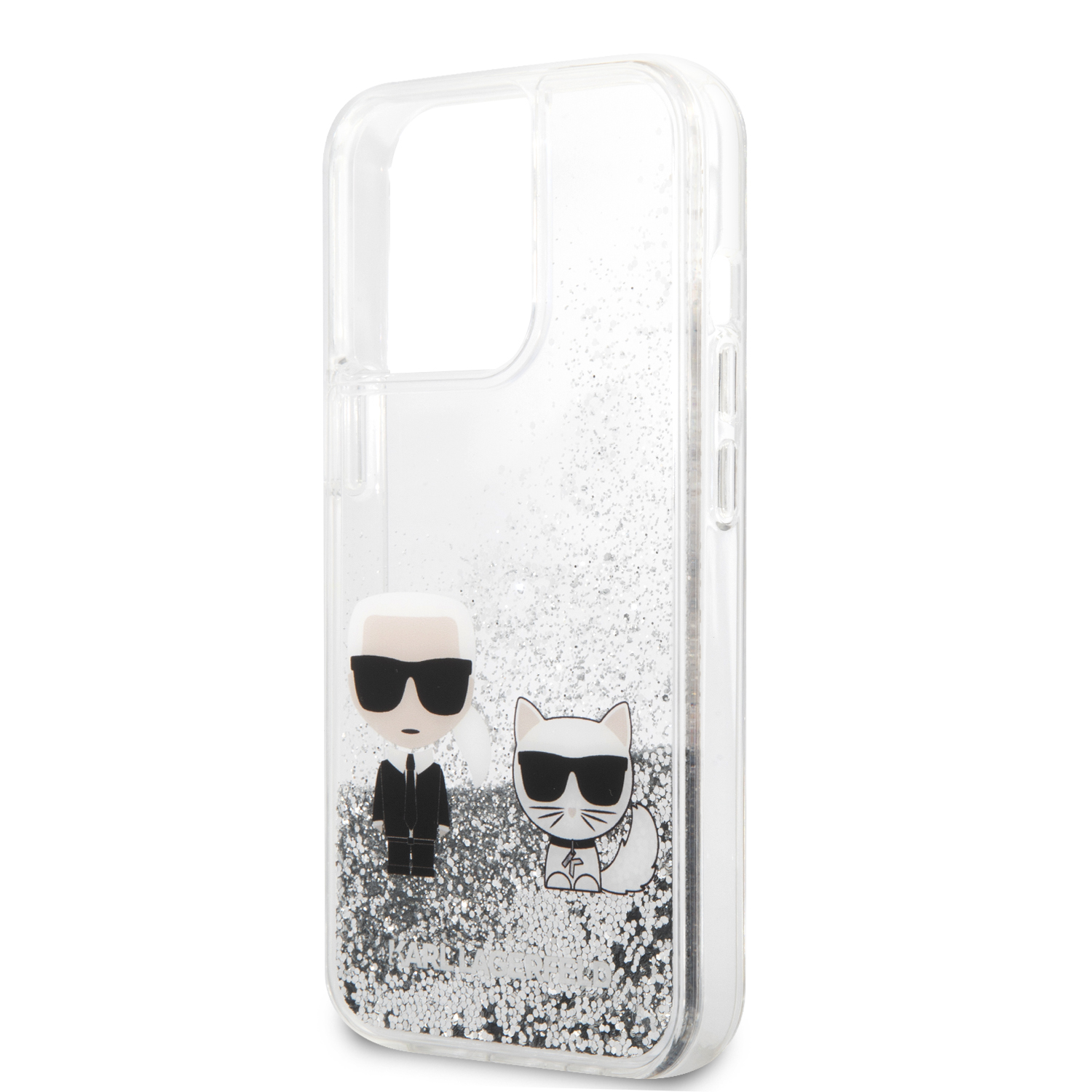 Foto 7 pulgar | Funda Karl Glitter Líquido Para Iphone 13 Pro Max
