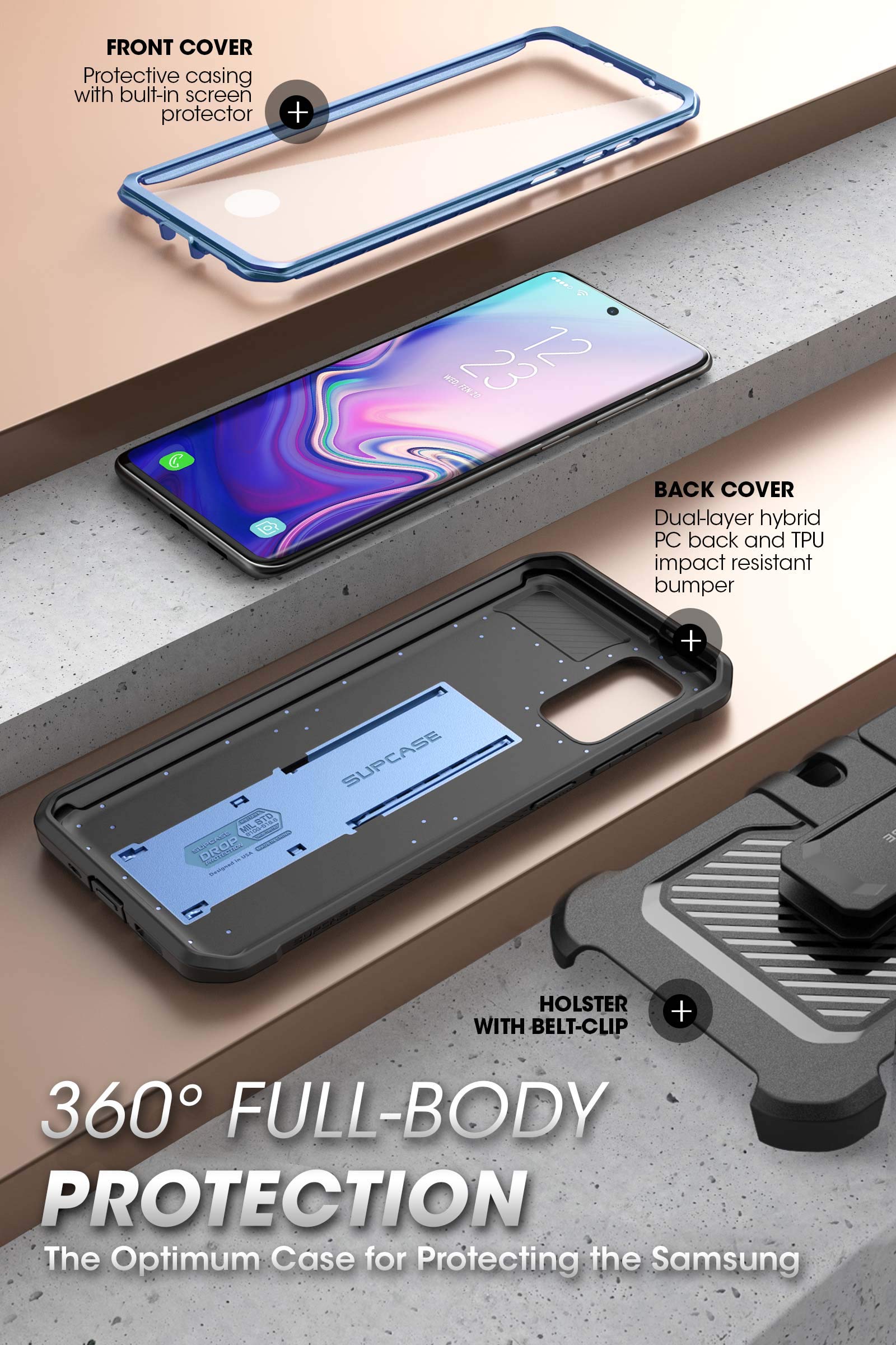 Foto 6 pulgar | Funda Para Teléfono Supcase Unicorn Beetle Pro Samsung S20 Fe 5g - Venta Internacional.