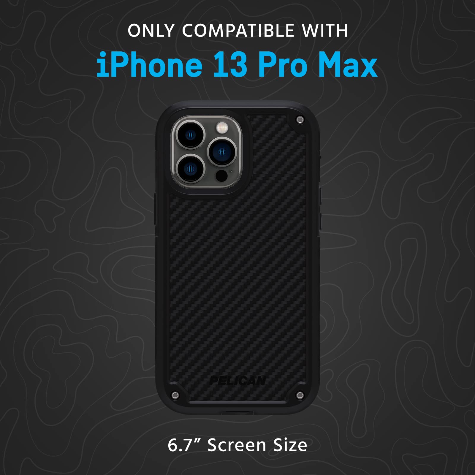 Foto 6 pulgar | Funda De Teléfono De La Serie Pelican Shield Para Iphone 13 Pro Max/12 Pro Max - Venta Internacional.