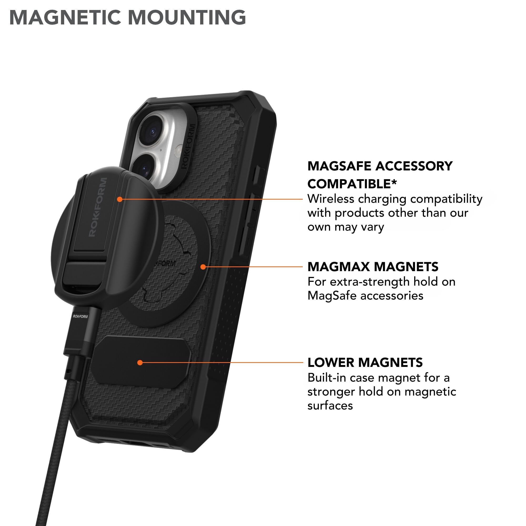 Foto 6 pulgar | Funda Rokform Rugged Compatible Con Iphone 16 Con Soporte Magnético - Venta Internacional.