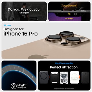 Foto 2 | Funda Spigen Ultra Hybrid Magfit Para Iphone 16 Pro, Antiamarilleo - Venta Internacional.