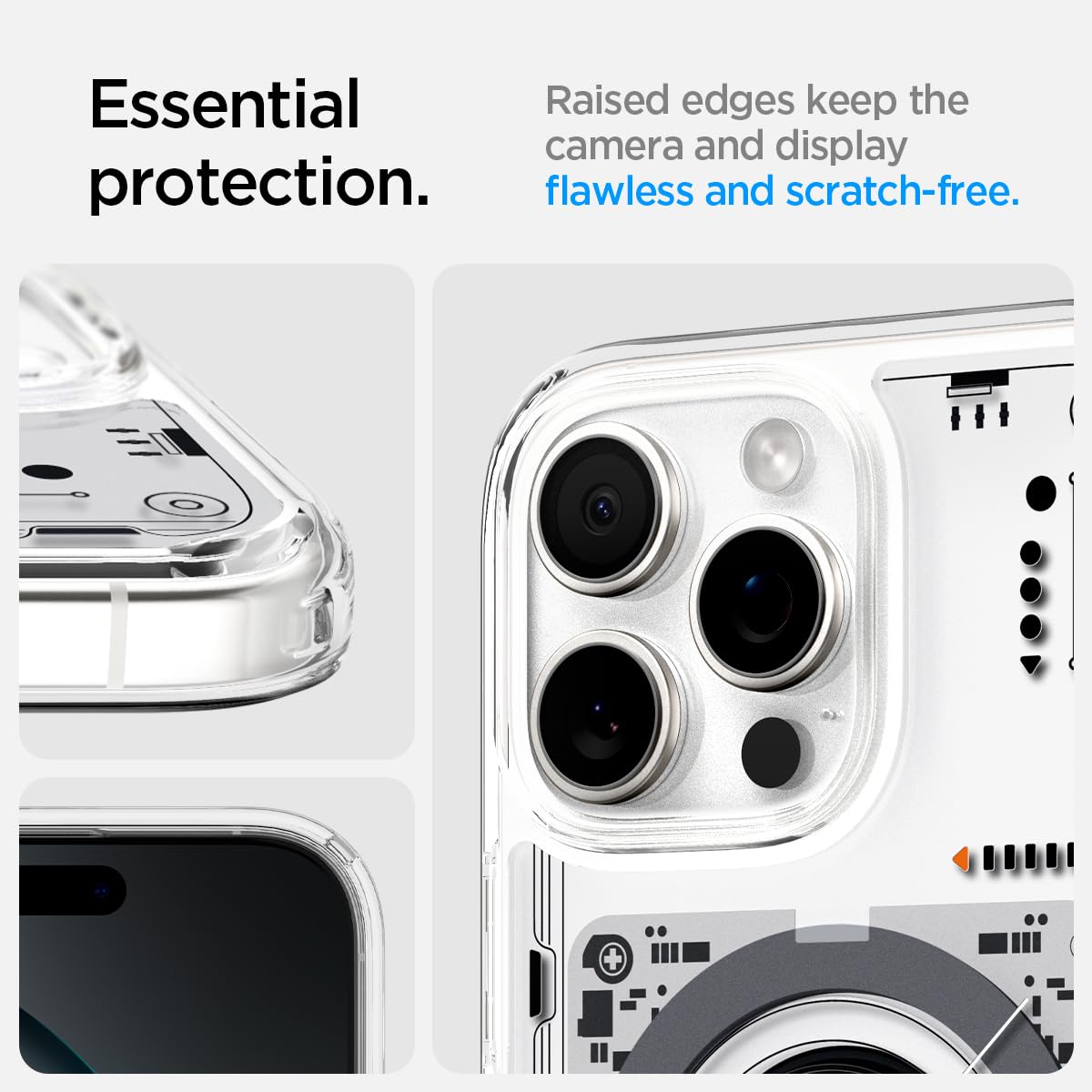Foto 7 pulgar | Funda Spigen Ultra Hybrid Magfit Para Iphone 16 Pro, Antiamarilleo - Venta Internacional.