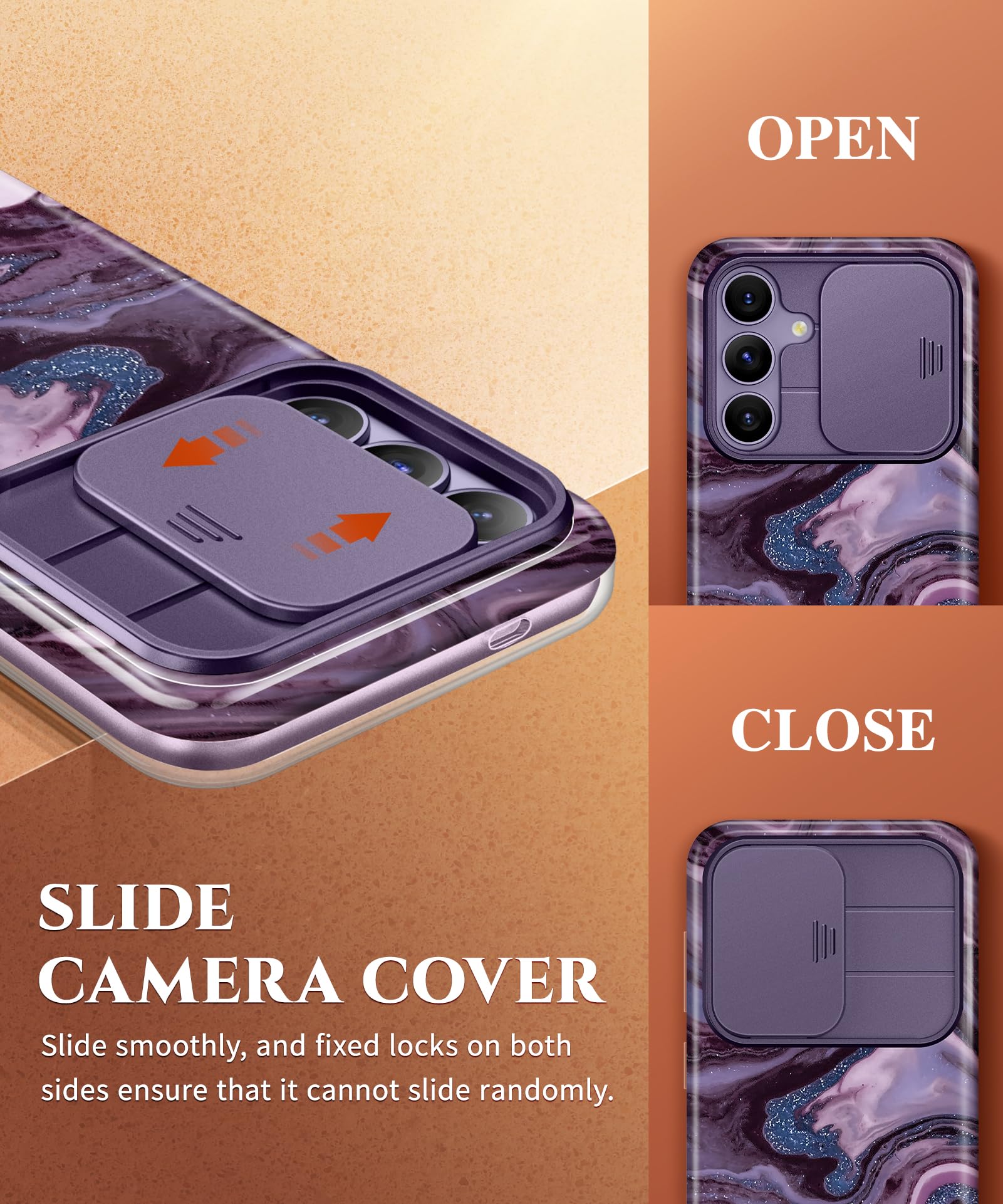 Foto 4 | Funda Para Teléfono Gviewin Para Samsung Galaxy S24 Plus Con Funda Deslizante - Venta Internacional.