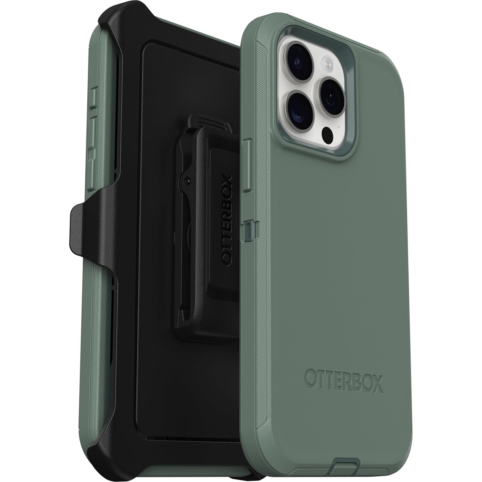 Foto 7 pulgar | Funda Otterbox Defender Series Para Iphone 15 Pro Max, Color Verde - Venta Internacional.