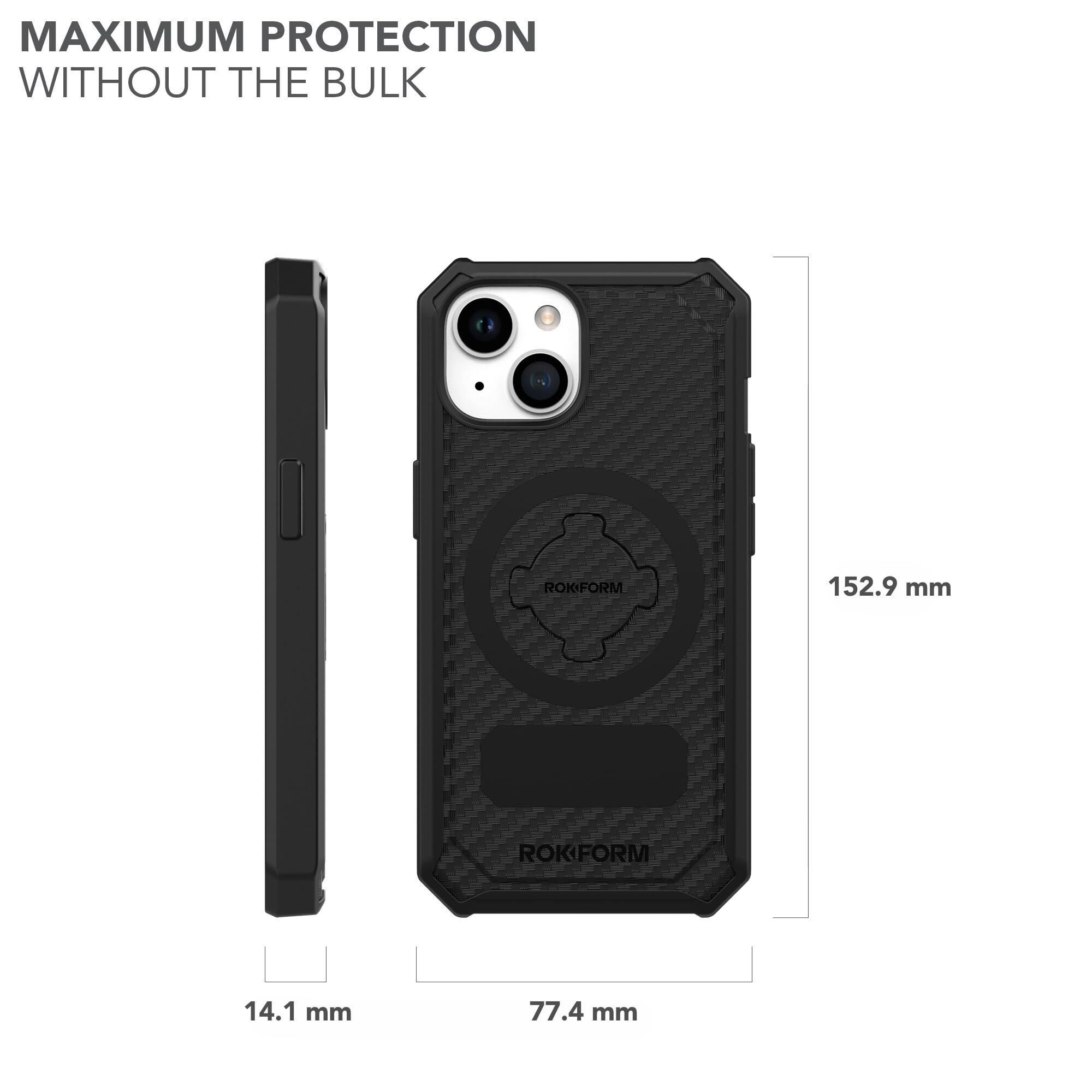 Foto 8 pulgar | Funda Magnética Rokform Rugged Series Para Iphone 15, Negra - Venta Internacional.
