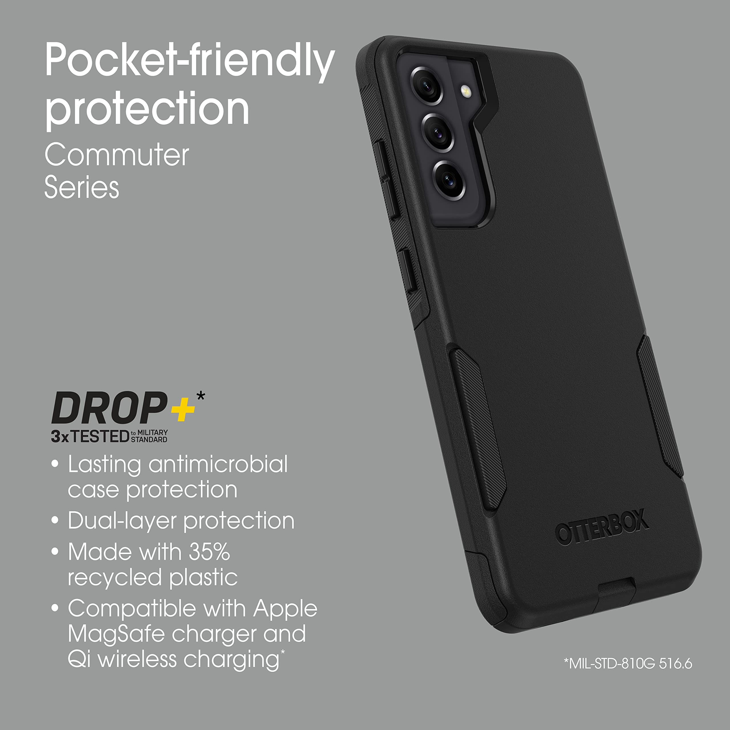 Foto 7 pulgar | Funda Otterbox Commuter Series Para El Galaxy S21 Fe 5g, Color Negro - Venta Internacional.