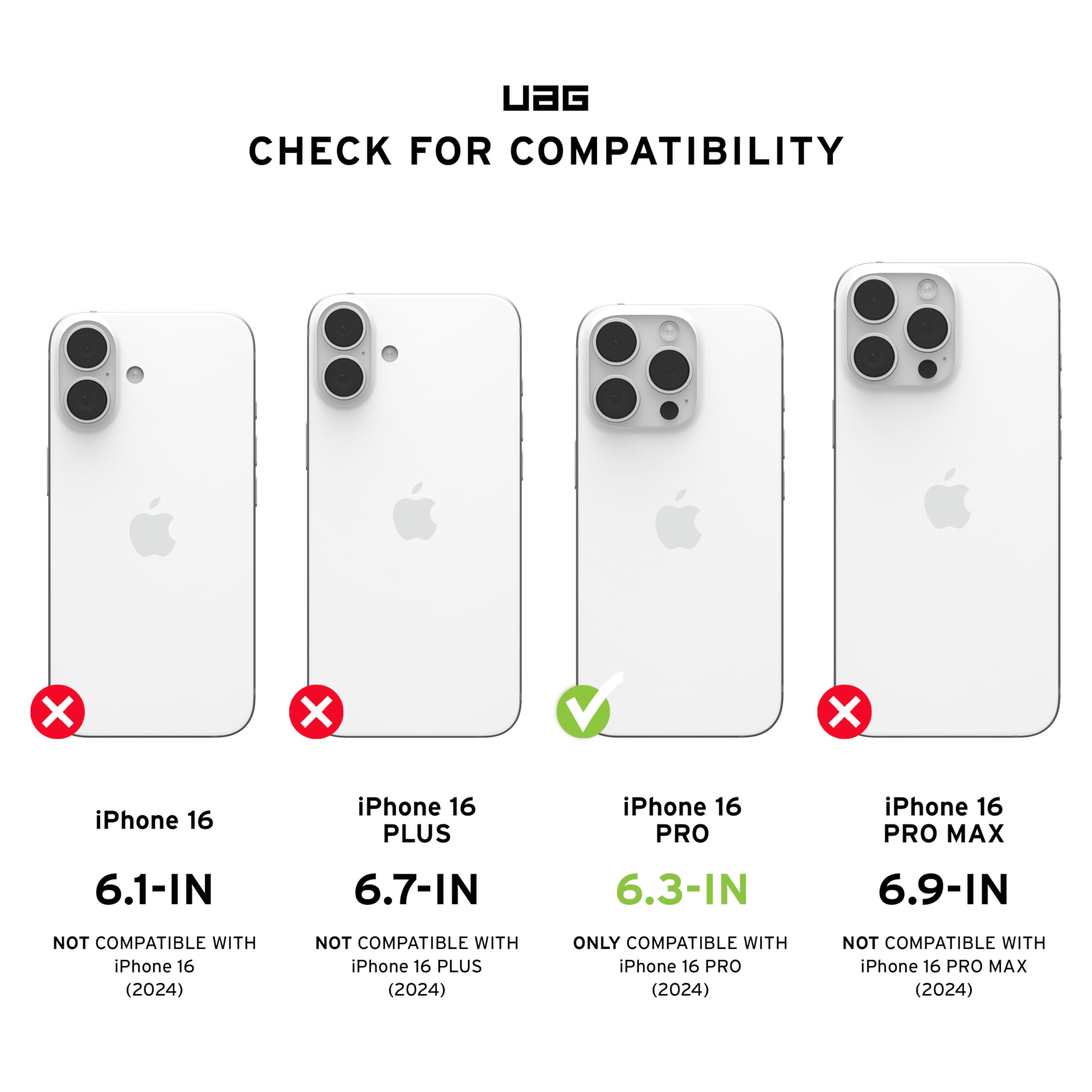 Foto 2 | Funda De Teléfono Urban Armor Gear Uag Pathfinder Para Iphone 16 Pro - Venta Internacional.