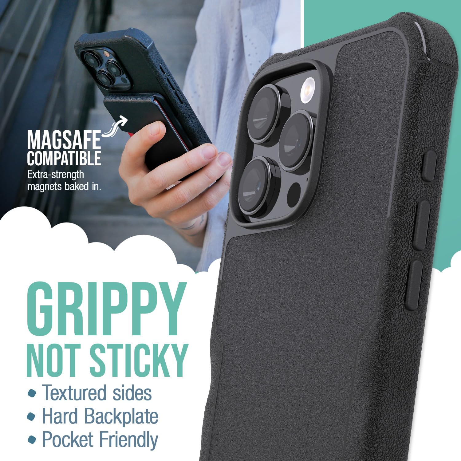 Foto 3 | Funda Magnética Protectora Smartish Gripzilla Para Iphone 16 Pro Max - Venta Internacional.