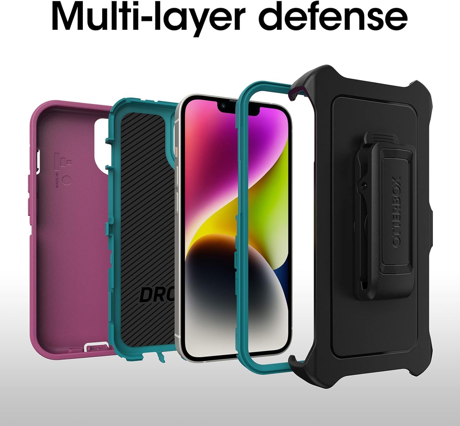 Foto 6 pulgar | Funda De Teléfono Otterbox Defender Series Para Iphone 14 Y 13 - Venta Internacional.