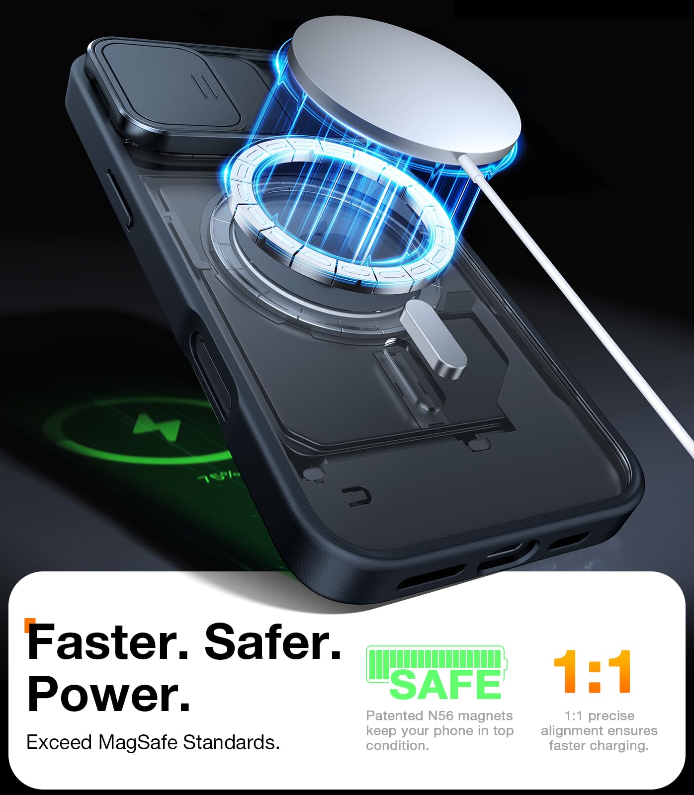 Foto 8 pulgar | Funda De Teléfono Torras Magnética A Prueba De Golpes Para Iphone 16 Pro - Venta Internacional.