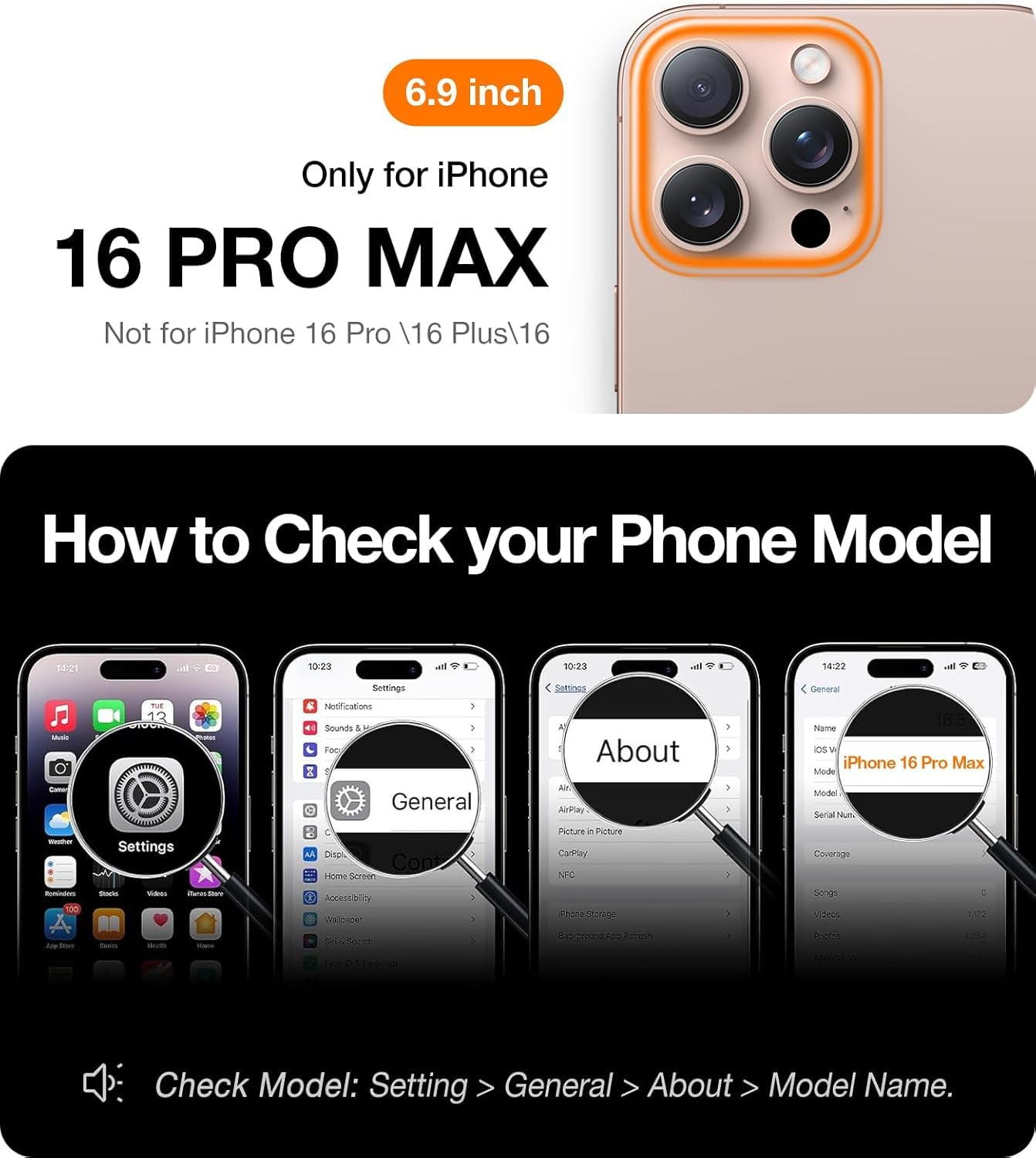 Foto 8 pulgar | Funda De Teléfono Torras Slim Fit Para Iphone 16 Pro Max Negra - Venta Internacional.