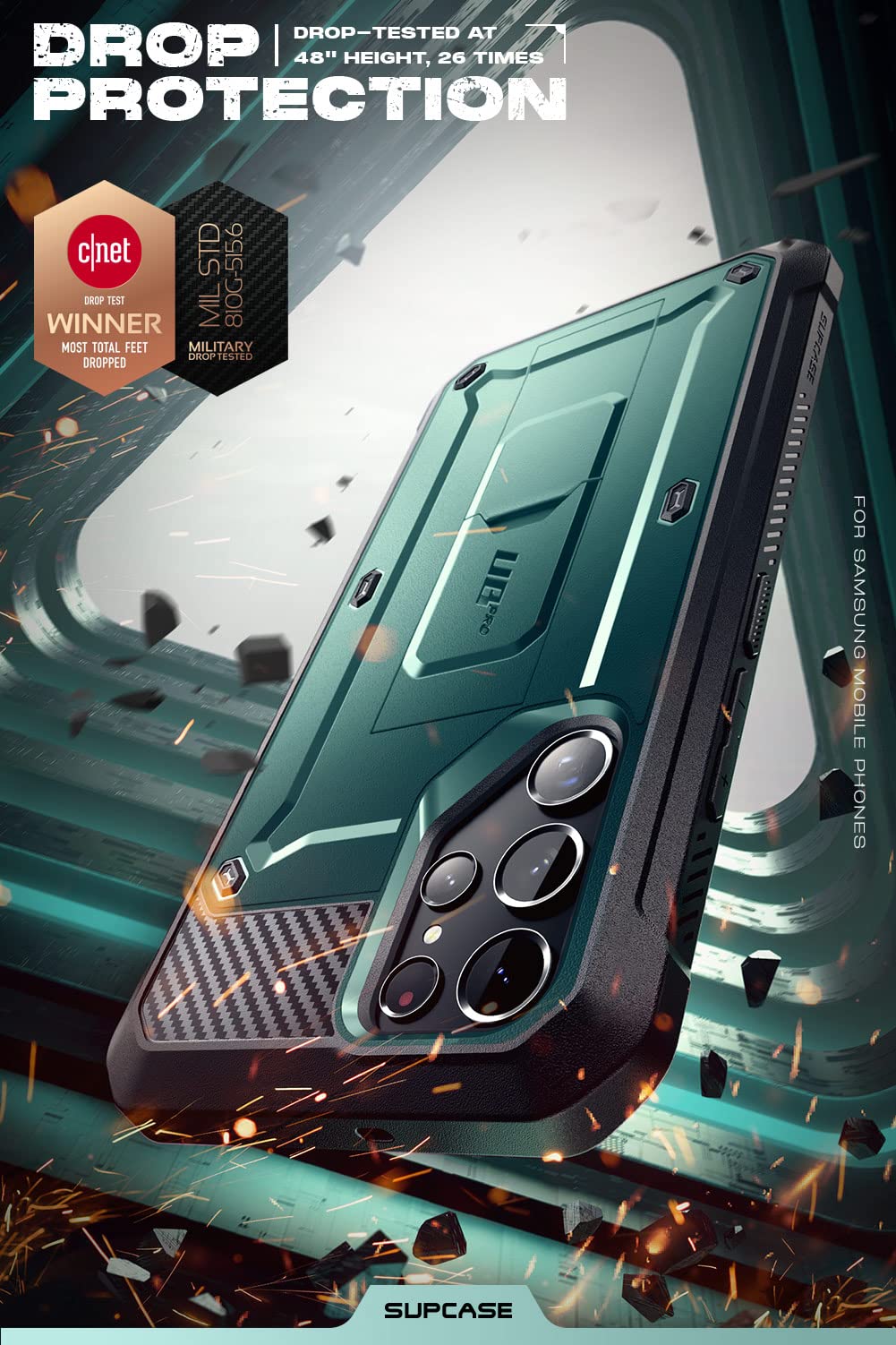 Foto 3 | Funda Supcase Unicorn Beetle Pro Para Samsung Galaxy S22 Ultra 5g - Venta Internacional.